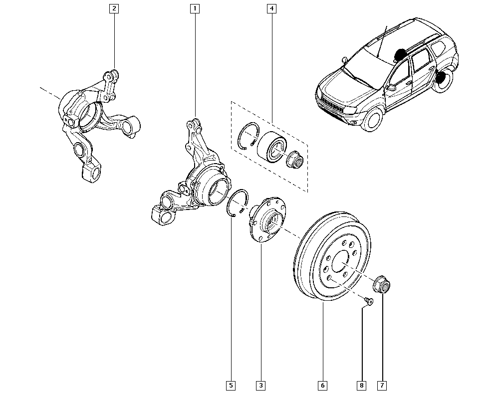 DACIA 40 21 095 33R - Riteņa rumbas gultņa komplekts ps1.lv