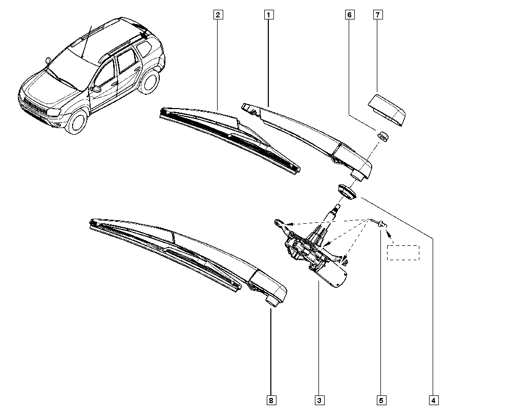 DACIA 7701066672 - Stikla tīrītāja svira, Stiklu tīrīšanas sistēma ps1.lv