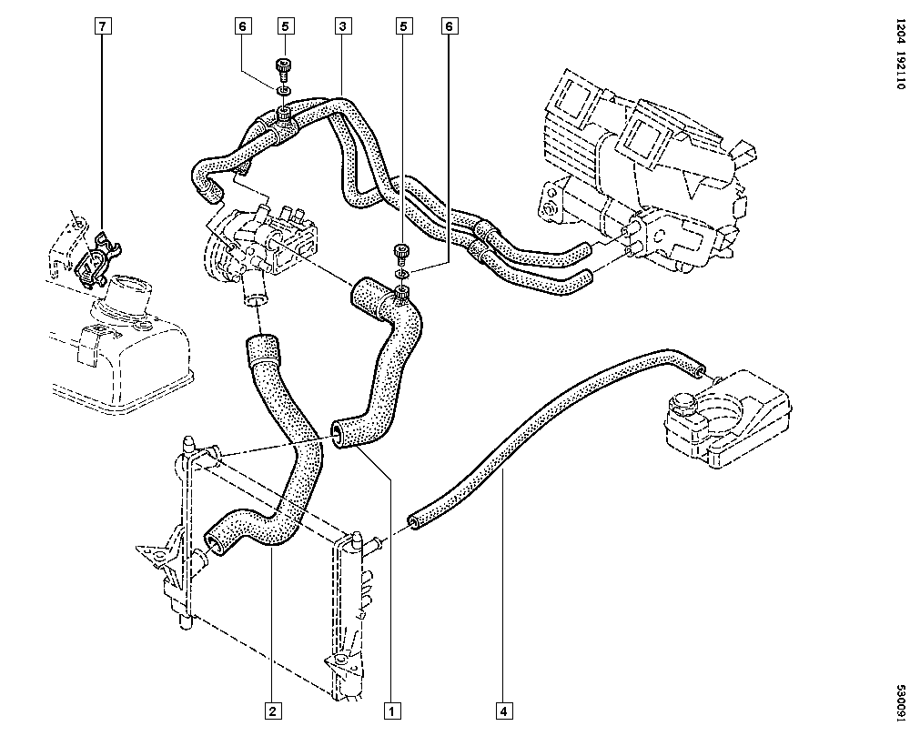 RENAULT 7700822051 - Radiatora cauruļvads ps1.lv