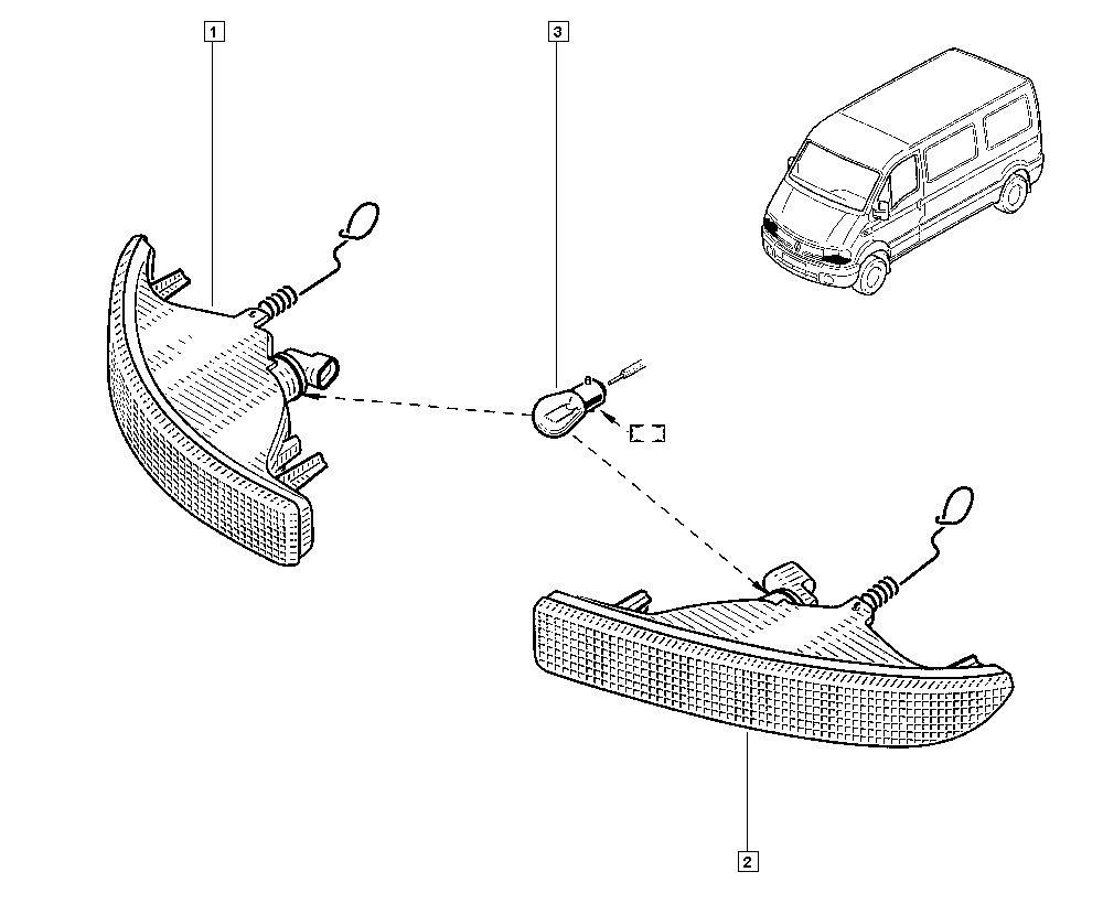 RENAULT 8200163914 - Pagrieziena signāla lukturis ps1.lv