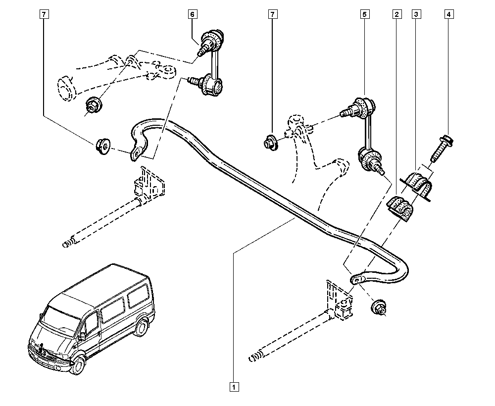 NISSAN 8200713523 - Stiepnis / Atsaite, Stabilizators ps1.lv