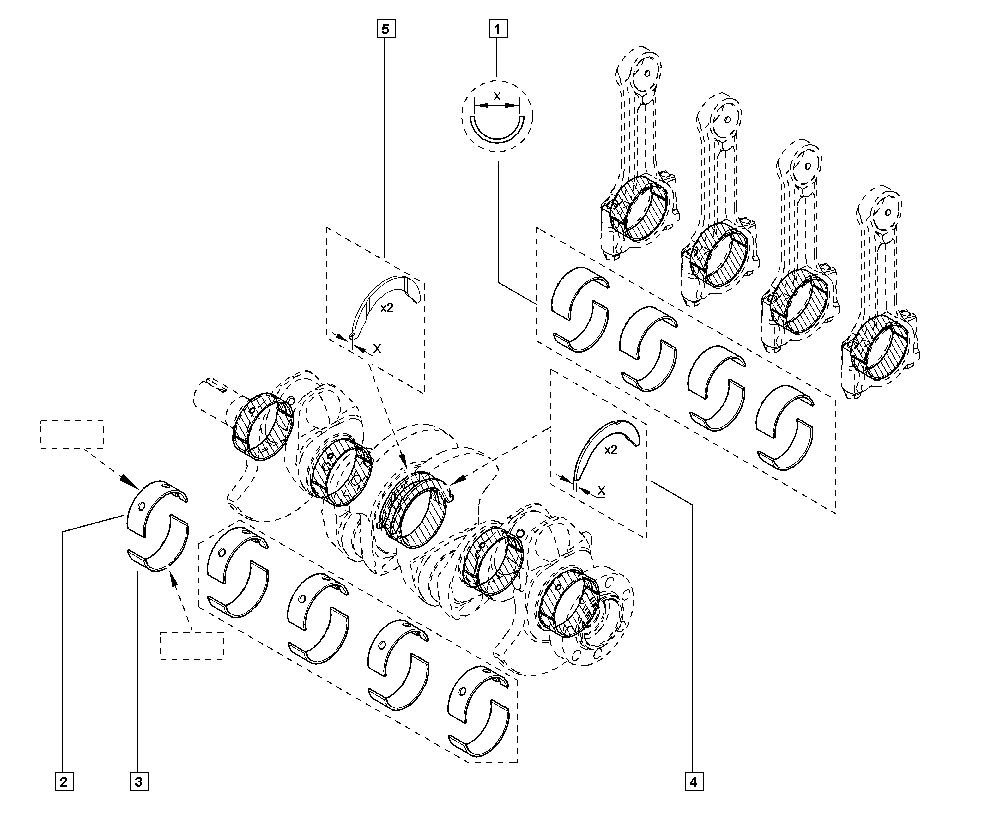 RENAULT 12 22 323 50R - BEARING-HALF.LWR ps1.lv