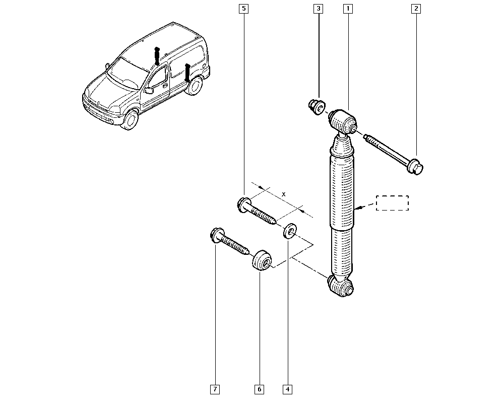 NISSAN 82006-75679 - Amortizators ps1.lv