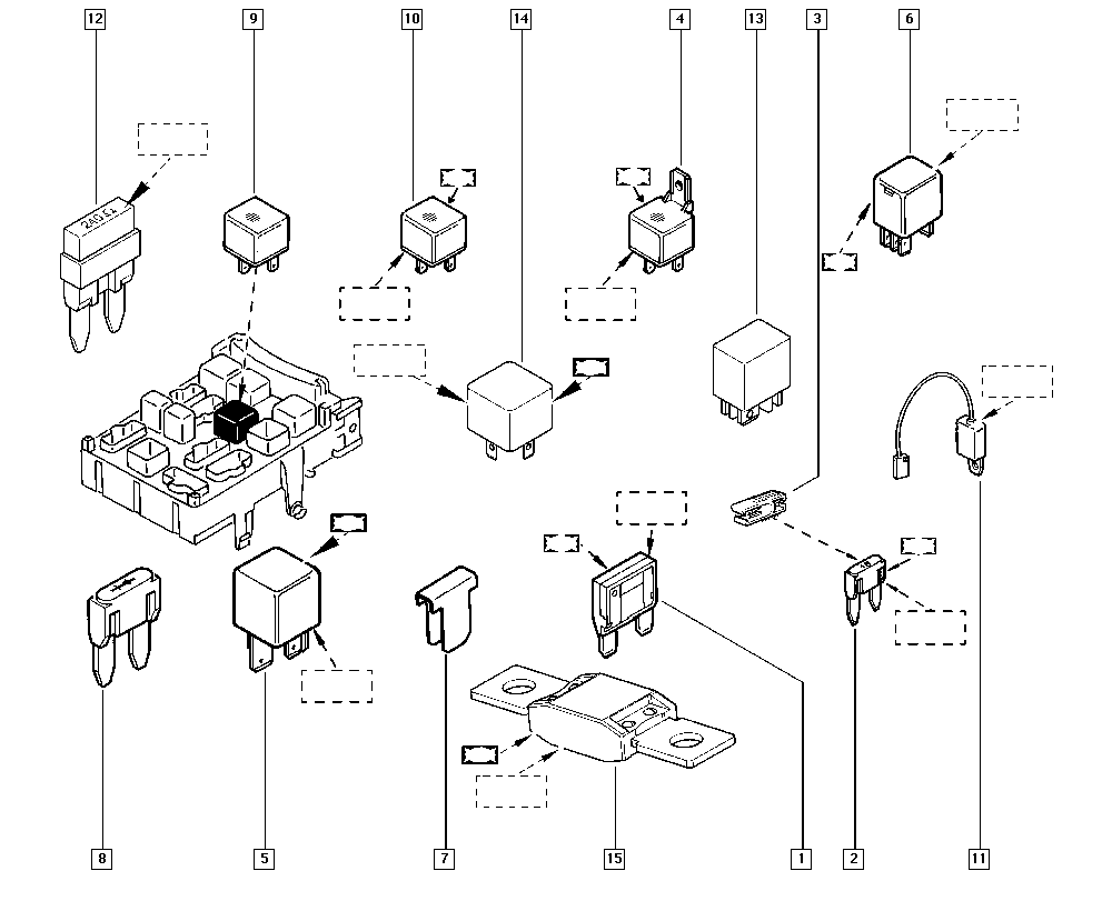 RENAULT 7700844253 - Relejs, Darba strāva ps1.lv