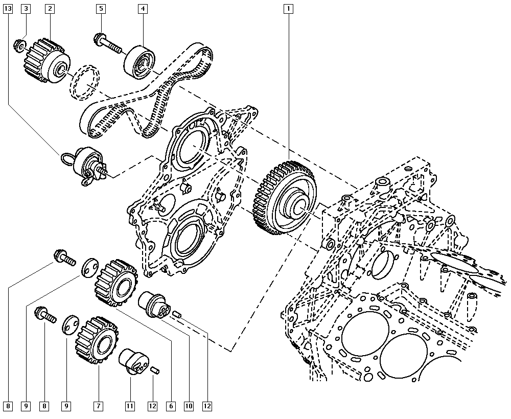 RENAULT 77 01 064 510 - Spriegotājrullītis, Gāzu sadales mehānisma piedziņas siksna ps1.lv