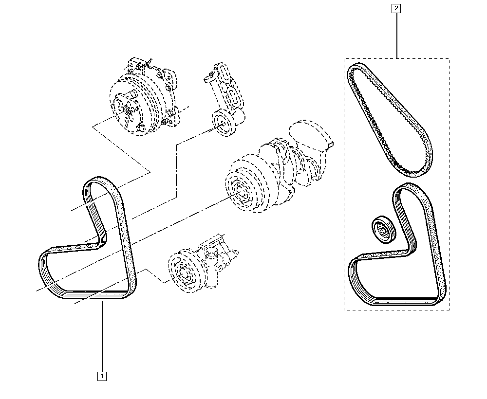 RENAULT 77 00 853 990 - Ķīļrievu siksna ps1.lv