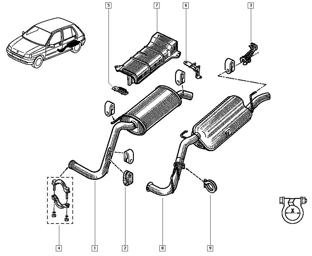 RENAULT 77 01 655 218 - Savienojošie elementi, Izplūdes gāzu sistēma ps1.lv