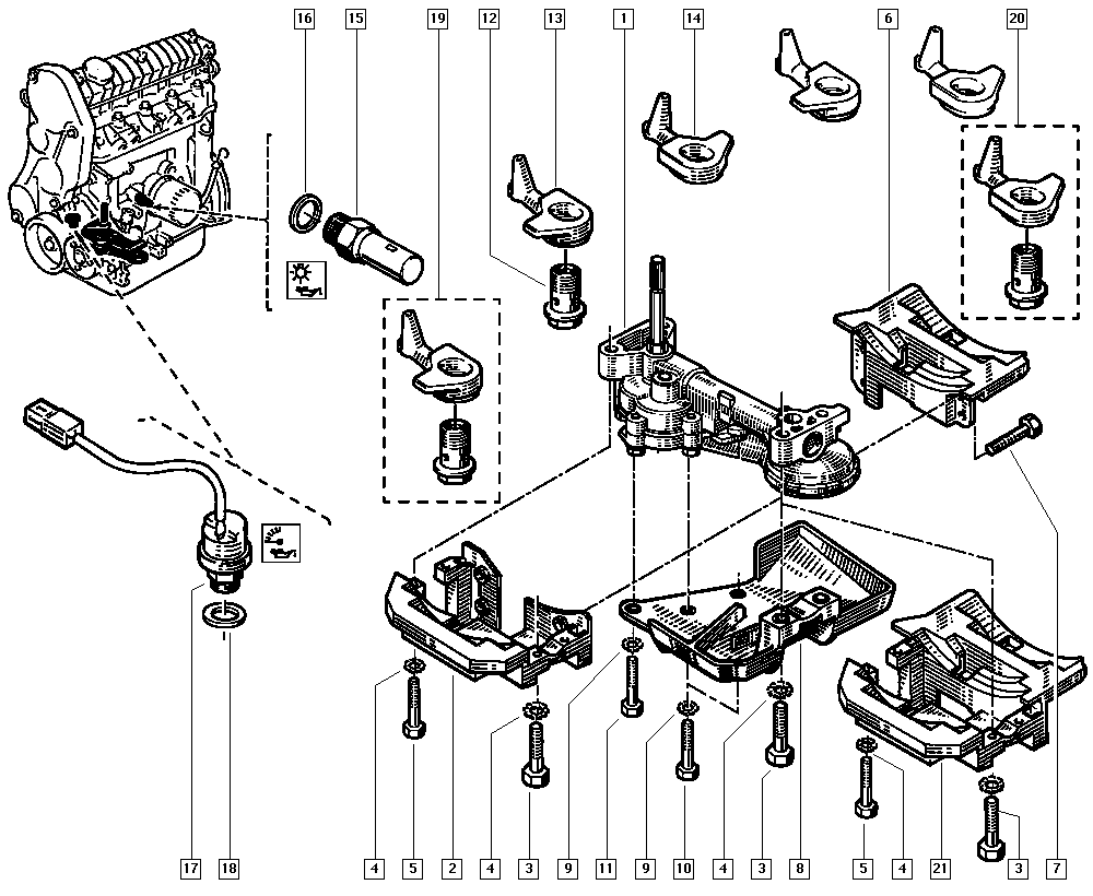 RENAULT 77 00 845 214 - Devējs, Eļļas spiediens ps1.lv