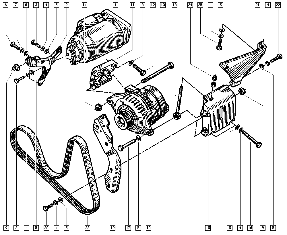 Honda 7700853230 - Ķīļrievu siksna ps1.lv