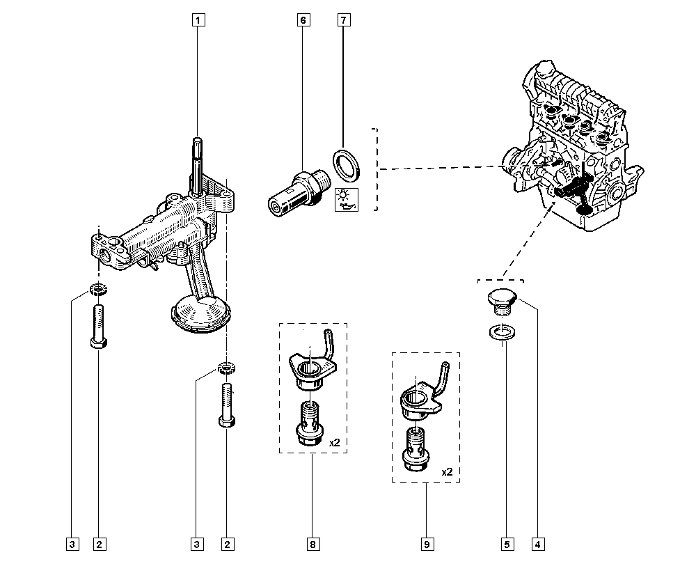 RENAULT 7700864218 - Eļļas sūknis ps1.lv