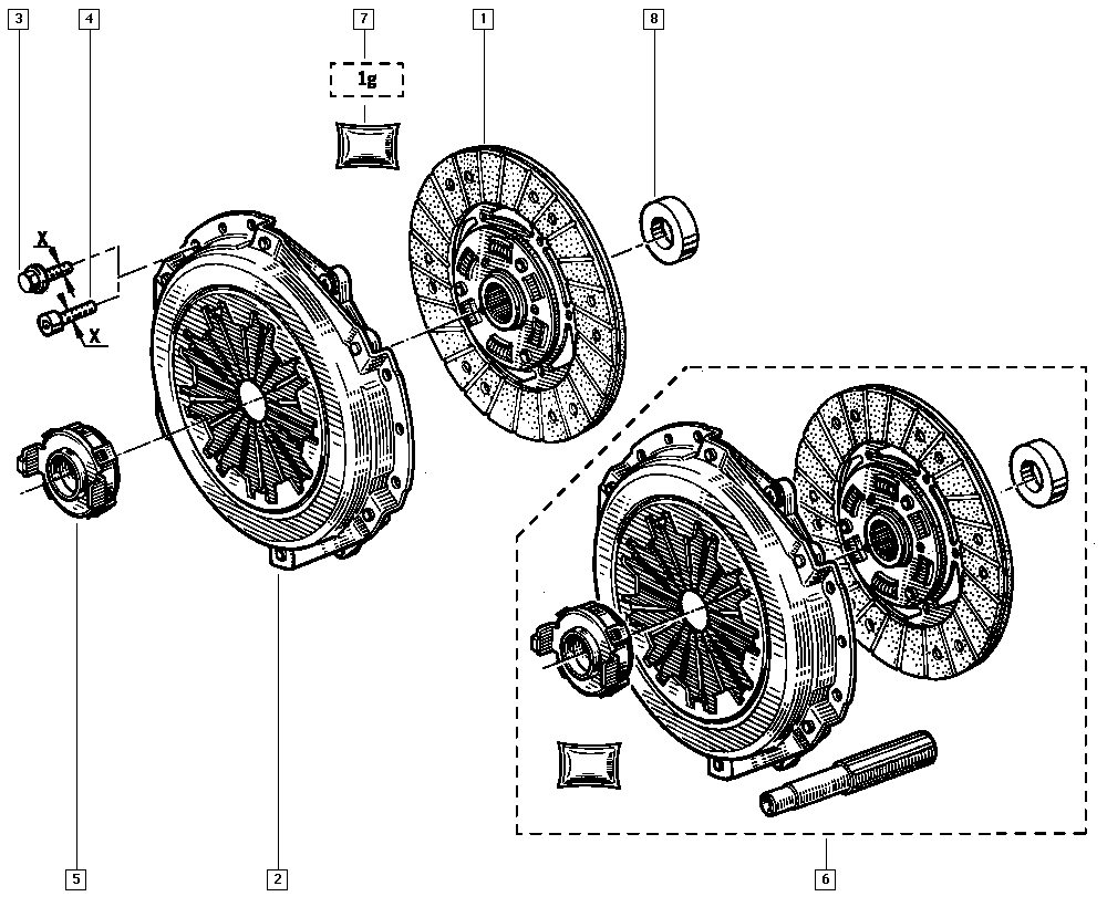 RENAULT 77 01 470 245 - Sajūga komplekts ps1.lv