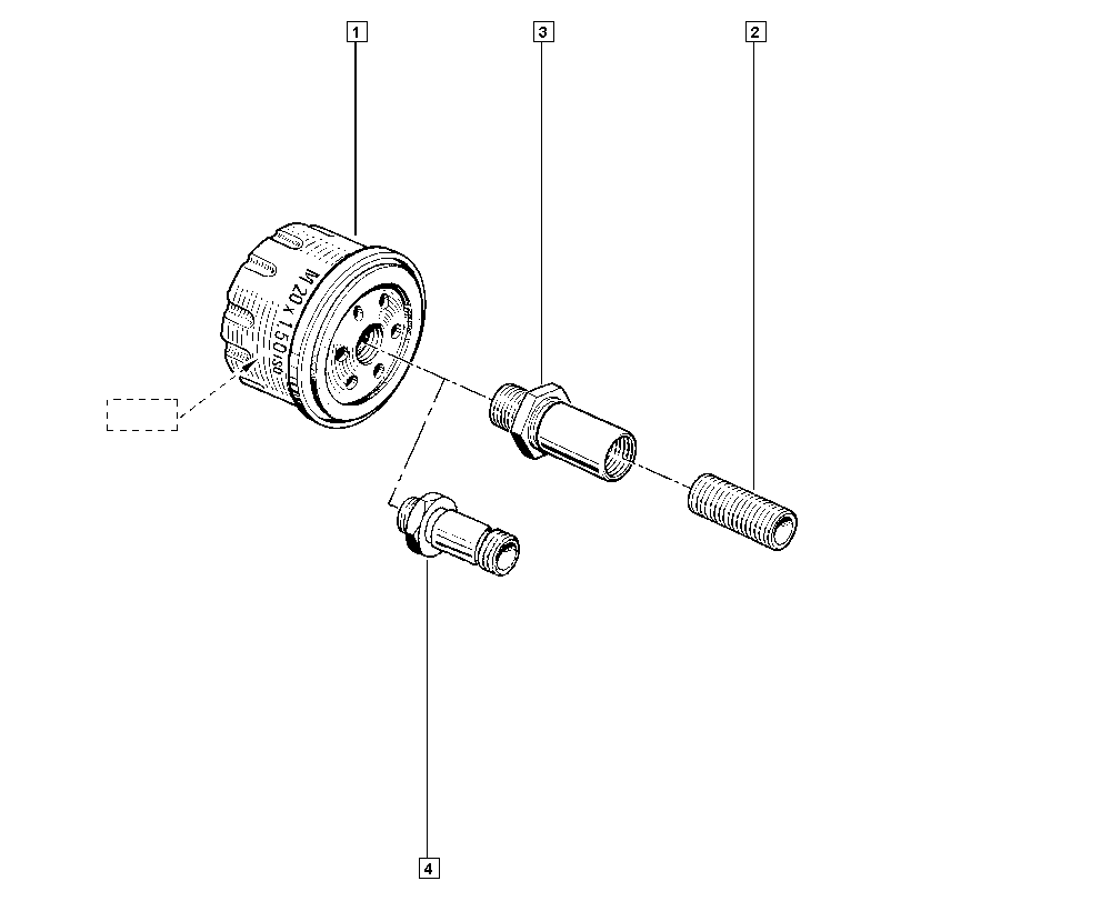 Mahindra 8200 768 913 - FILTER-OIL ps1.lv