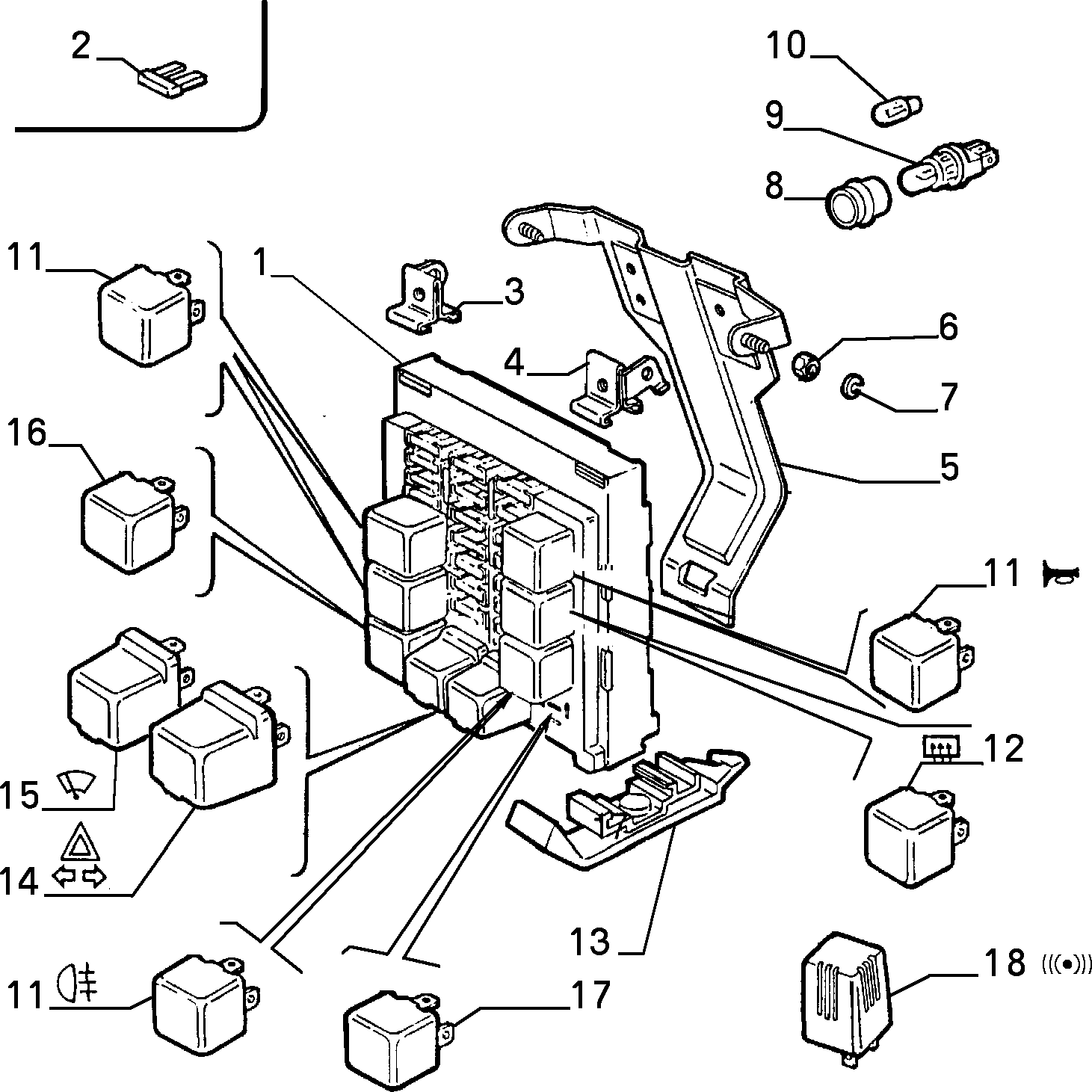 Lancia 7612321 - RELAY ps1.lv