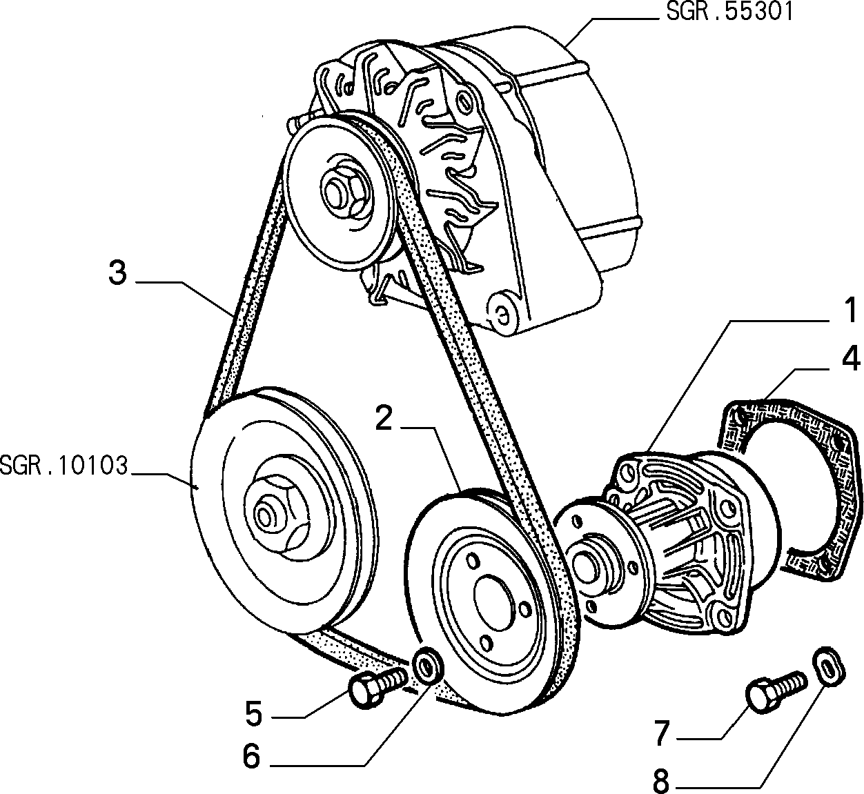 FIAT 71737986 - Ūdenssūknis ps1.lv