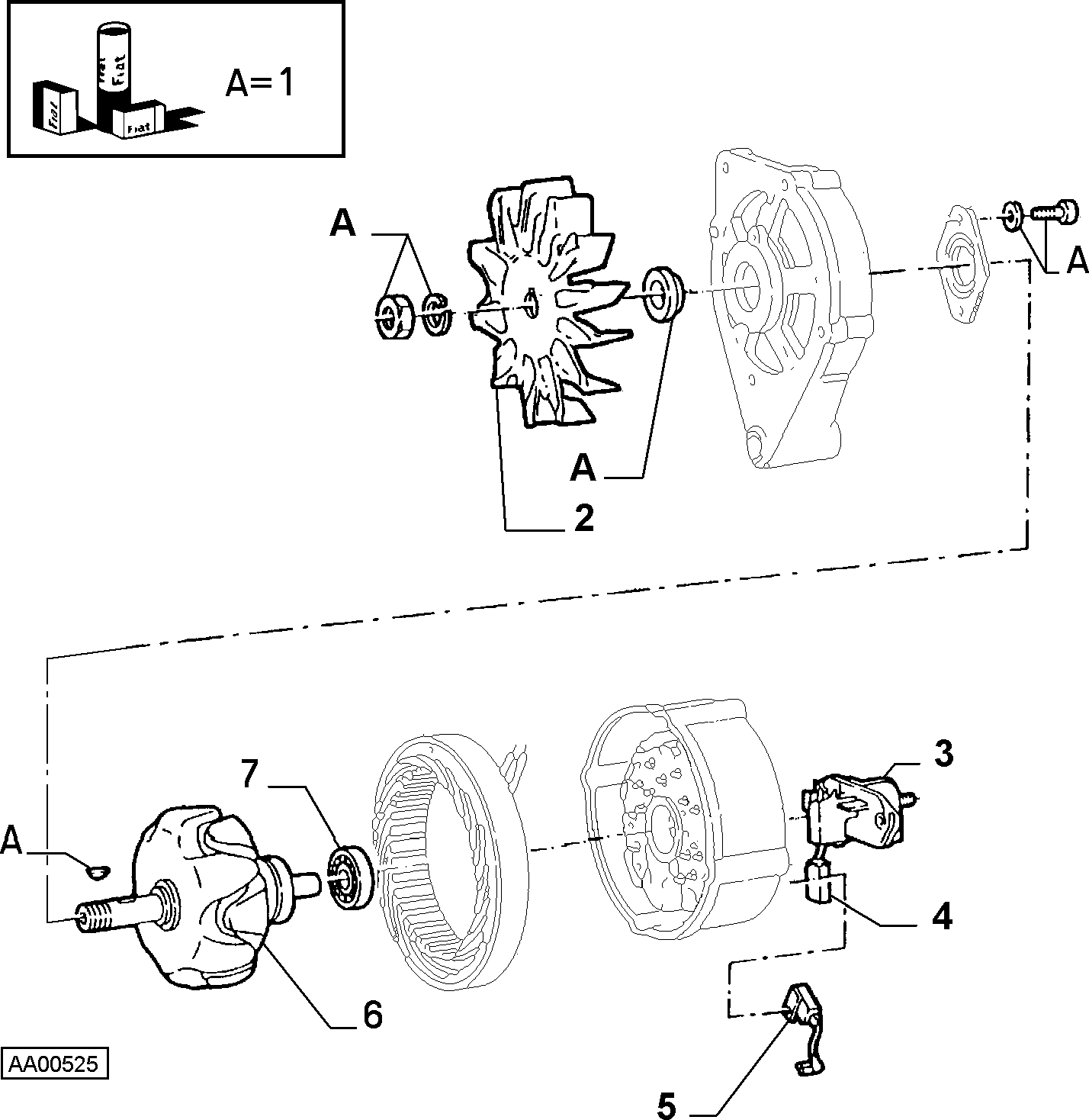 FIAT 9946869 - Kontaktgredzenu gultnis, Ģenerators ps1.lv