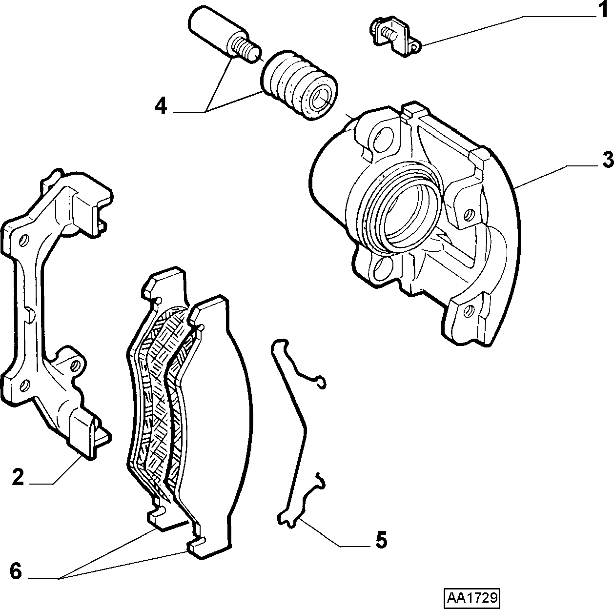 FIAT / LANCIA 9948230 - Remkomplekts, Bremžu suports ps1.lv