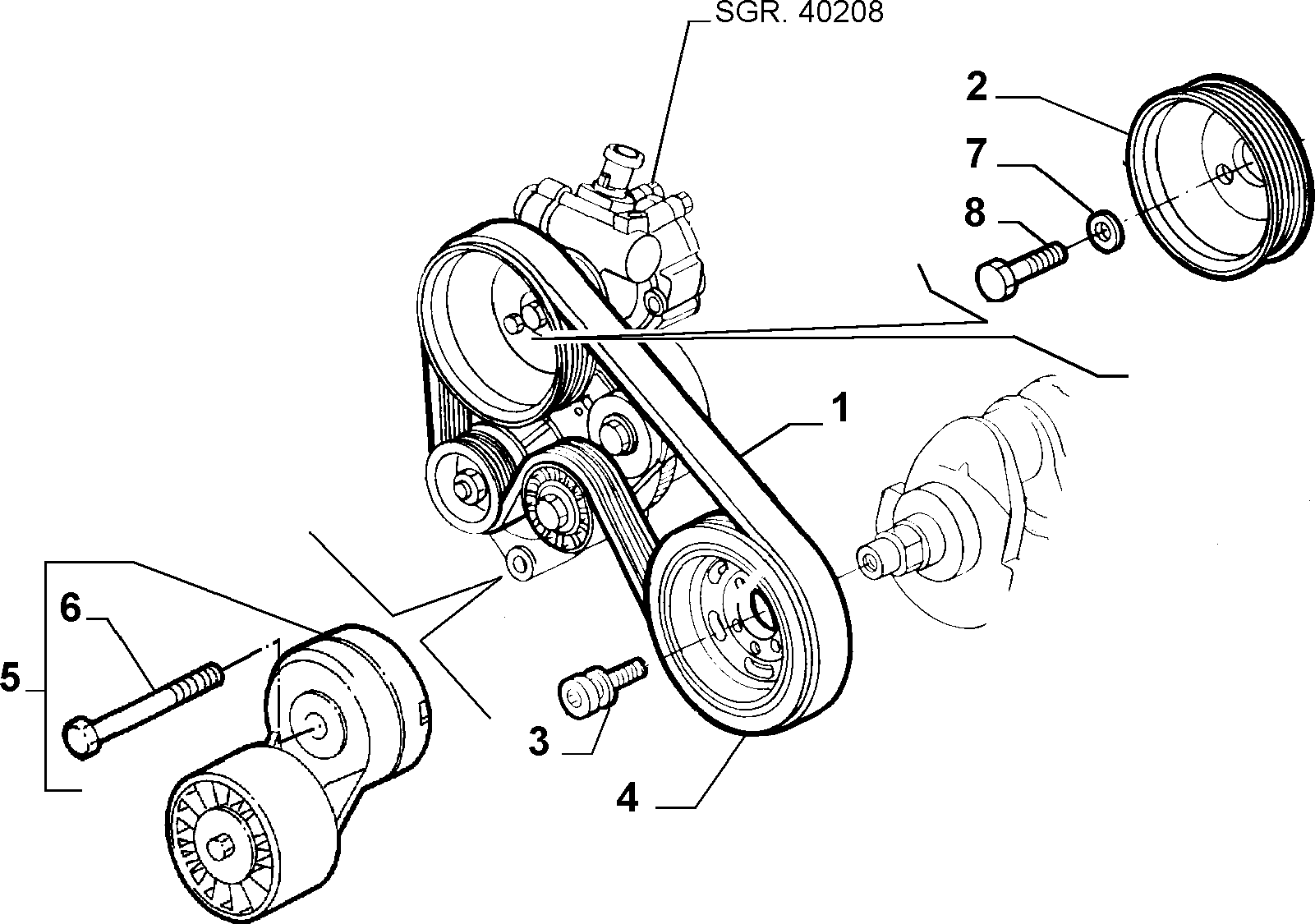 FIAT 60662969 - Ķīļrievu siksna ps1.lv