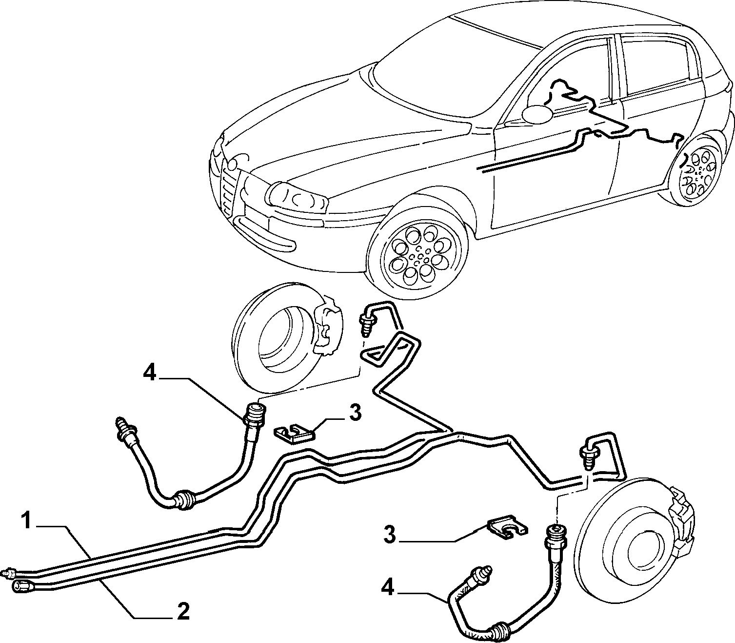 FIAT 46454474 - Bremžu šļūtene ps1.lv