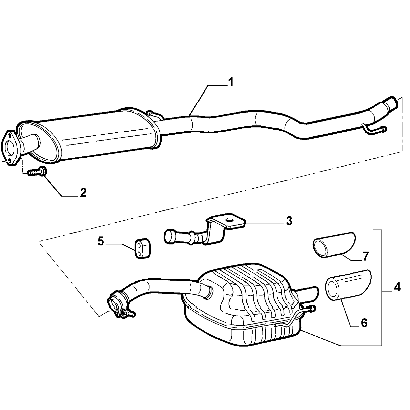 FIAT / LANCIA 51854824 - Kronšteins, Trokšņa slāpētājs ps1.lv