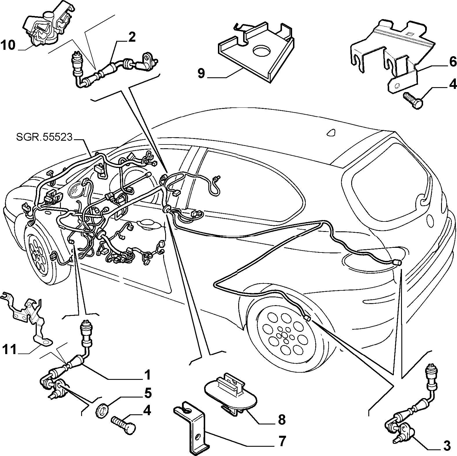 Lancia 46557535 - Devējs, Riteņu griešanās ātrums ps1.lv