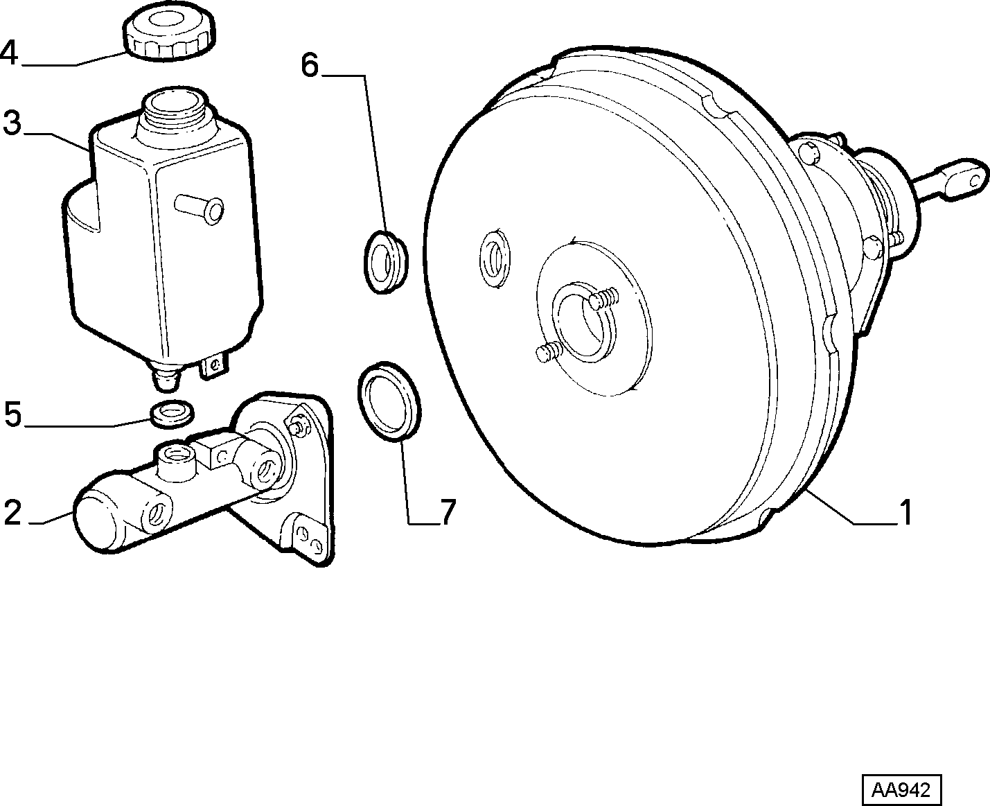 Alfarome/Fiat/Lanci 9948850 - Galvenais bremžu cilindrs ps1.lv