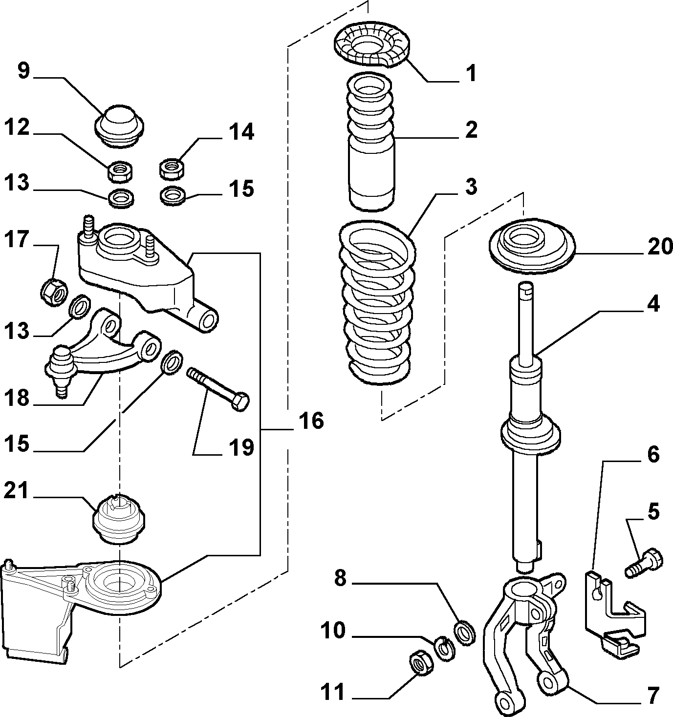 FIAT 51834094 - Neatkarīgās balstiekārtas svira, Riteņa piekare ps1.lv