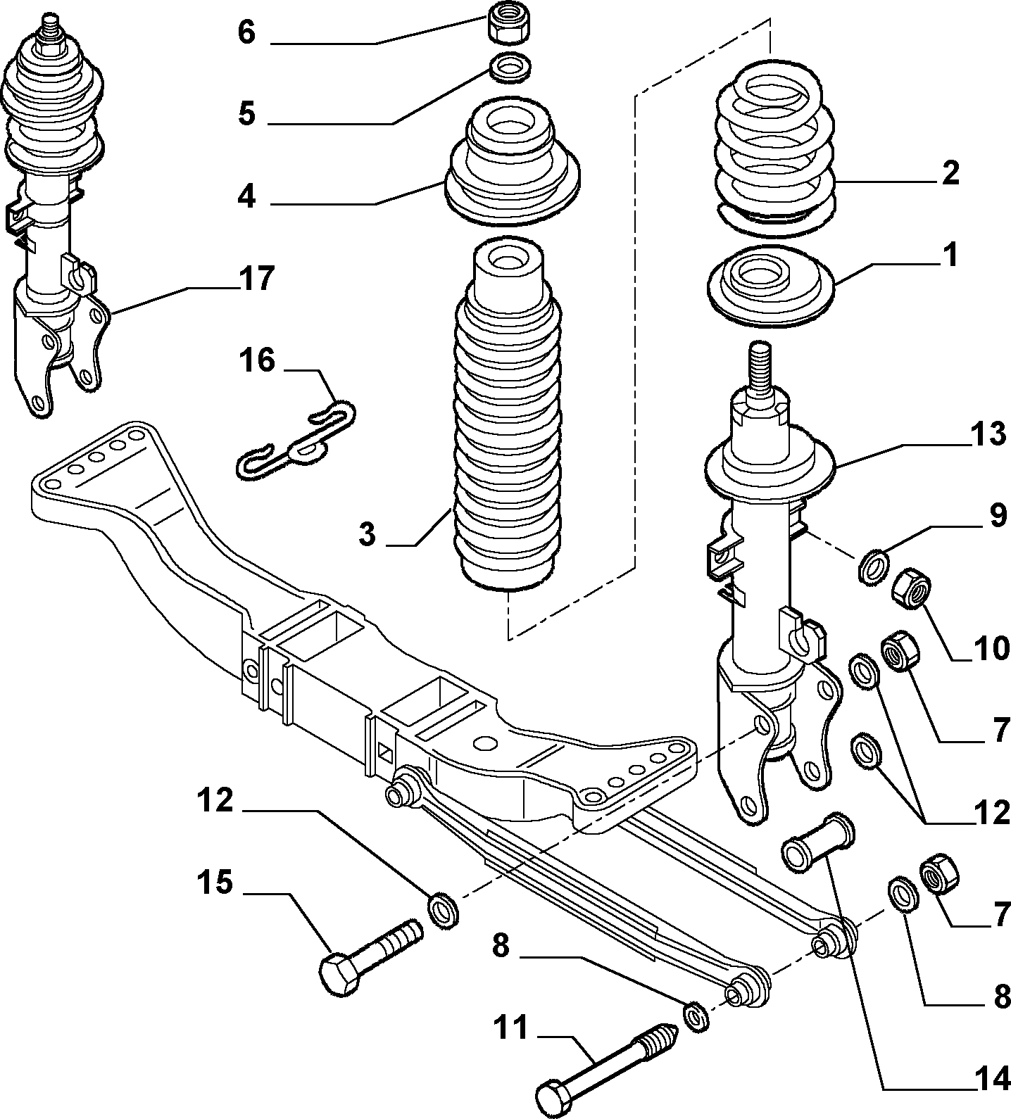 Alfa Romeo 60688989 - Amortizators ps1.lv