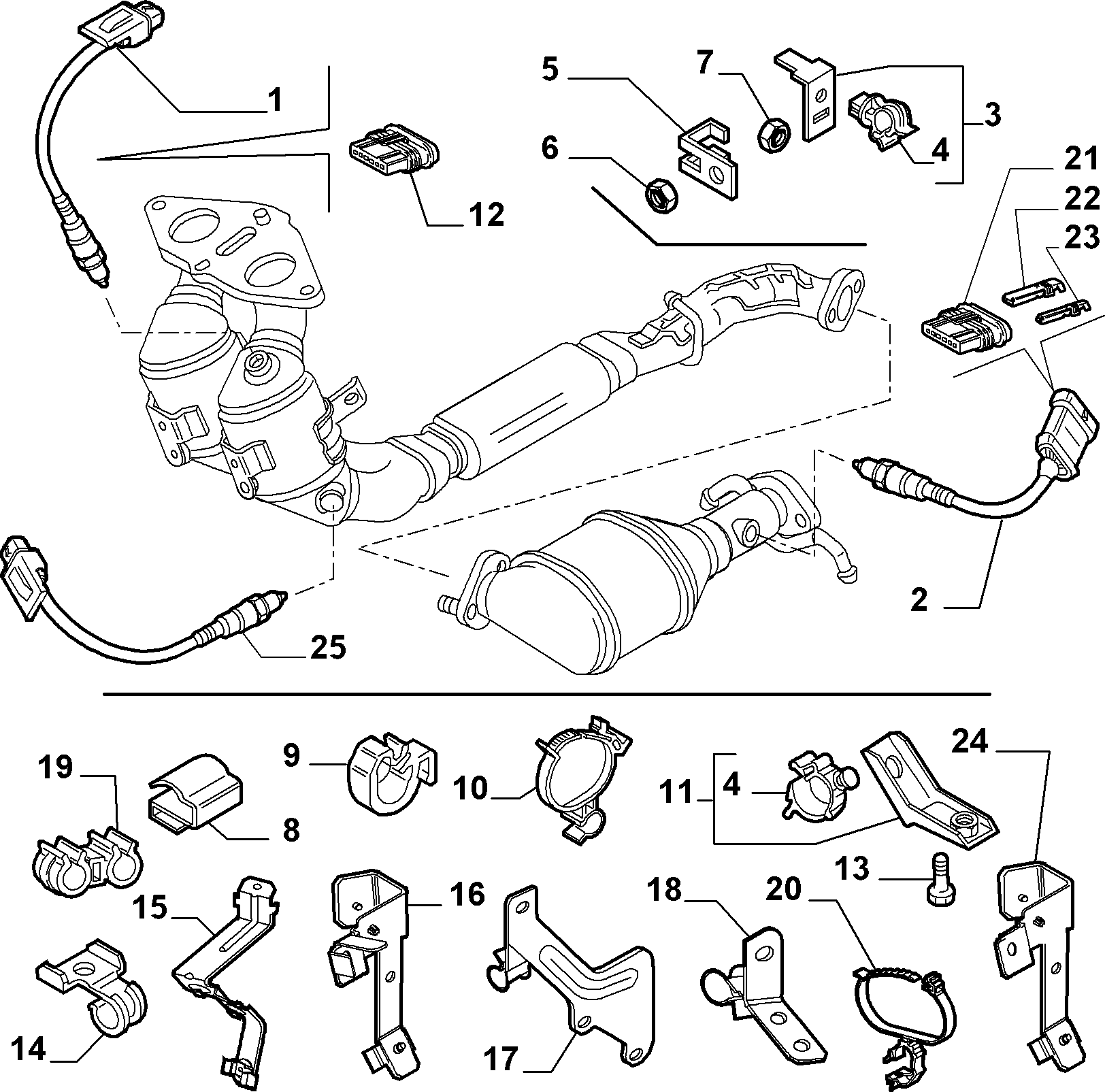 Abarth 46 75 02 43 - Lambda zonde ps1.lv