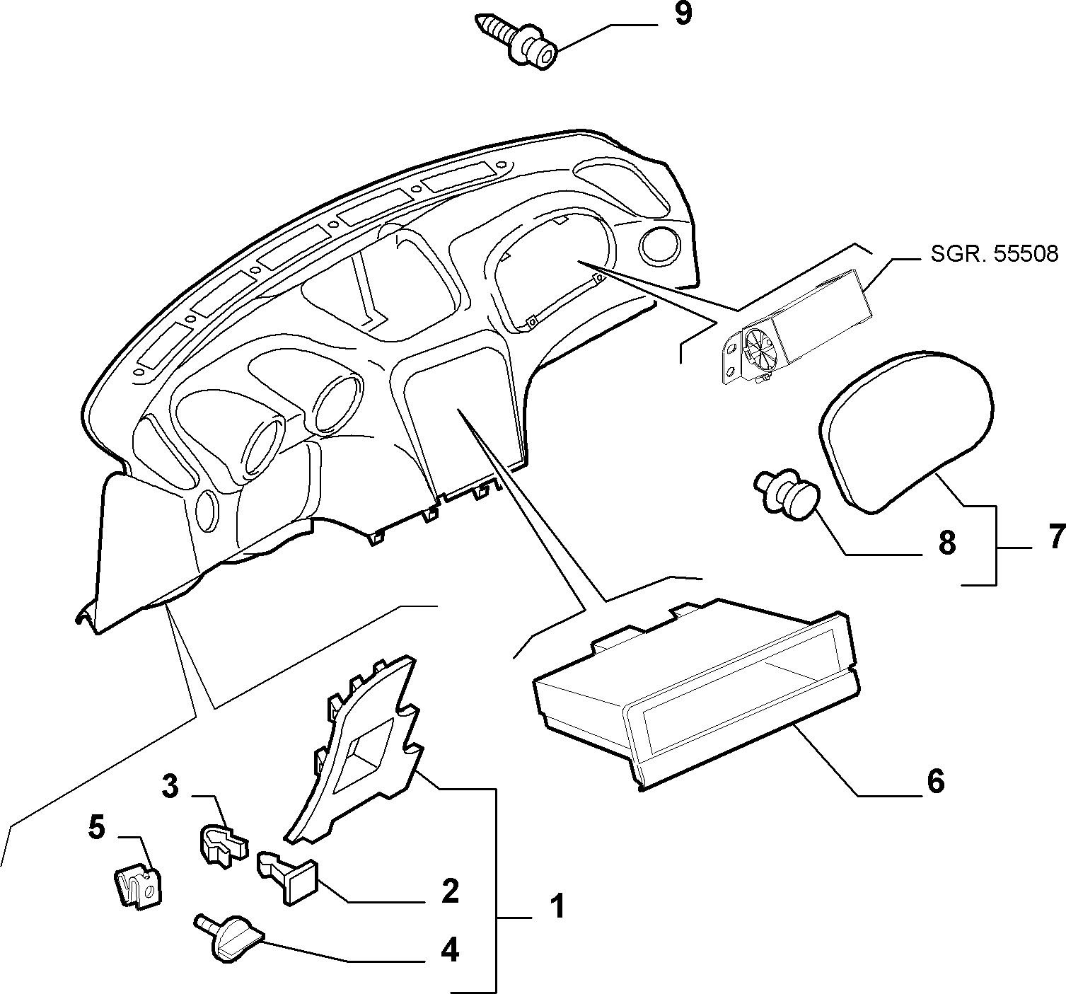 Alfa Romeo 71713084 - Moldings / aizsarguzlika ps1.lv