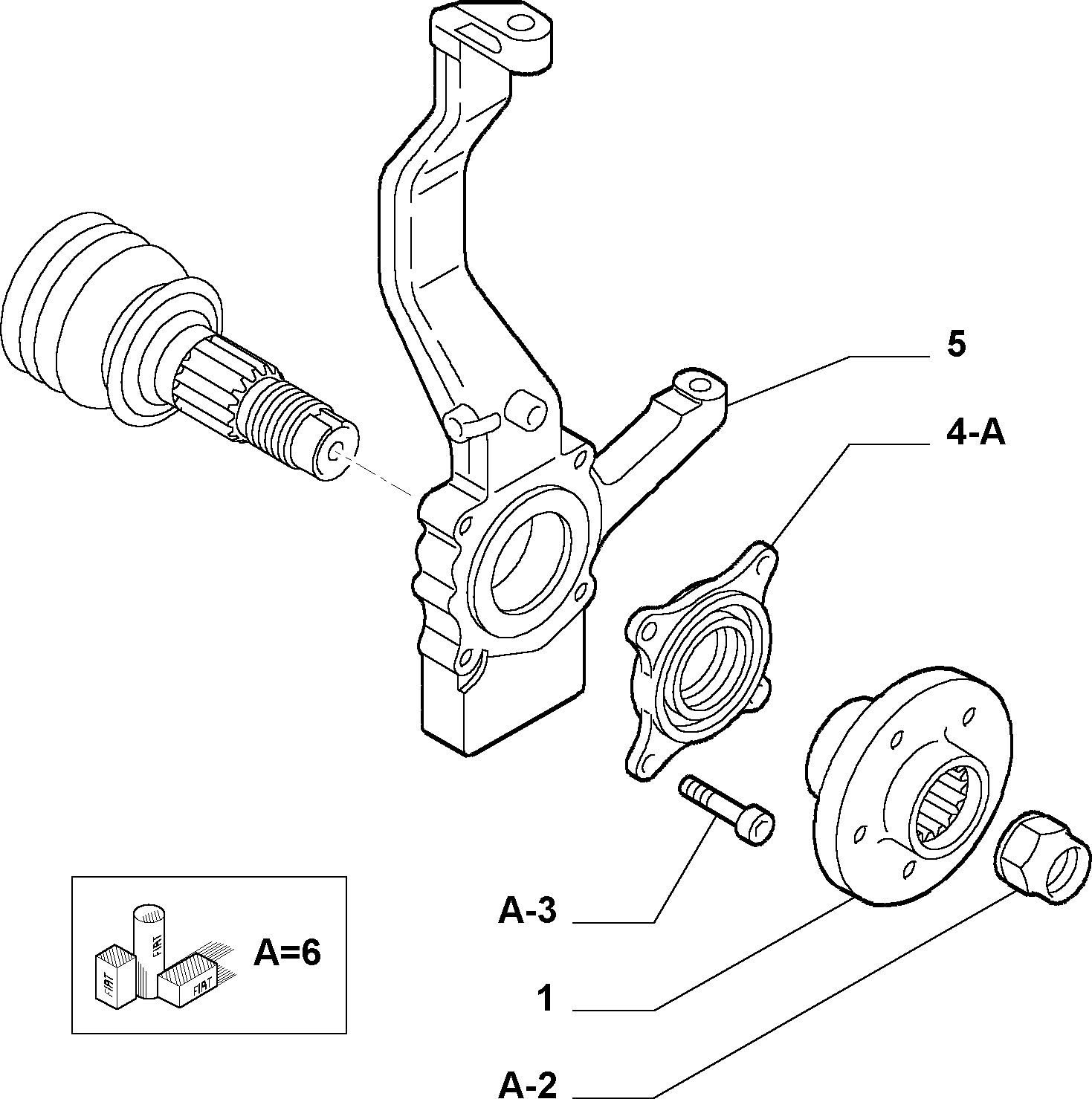 Alfarome/Fiat/Lanci 46541344 - Riteņa rumbas gultņa komplekts ps1.lv