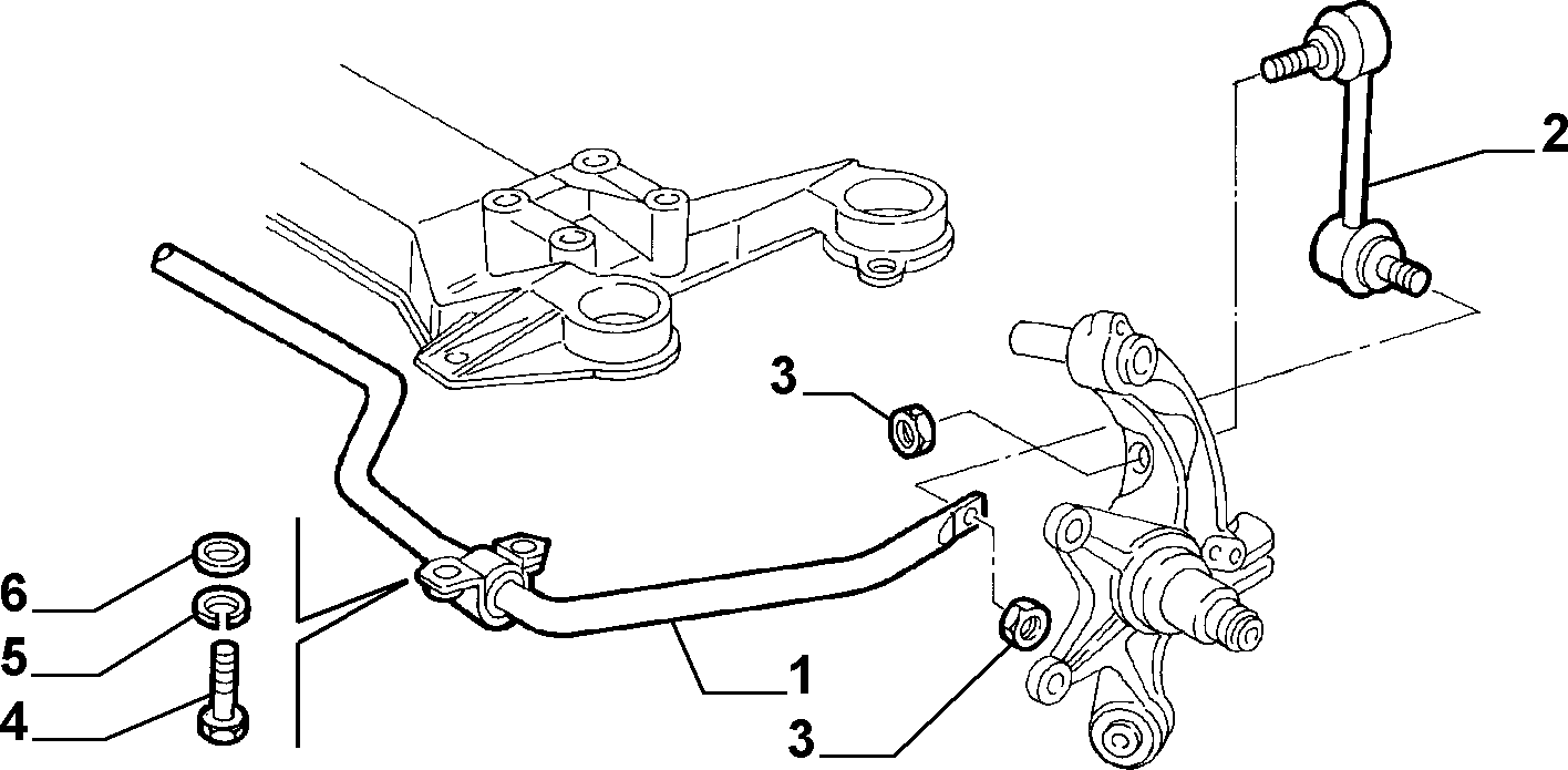 Lancia 60628255 - Stiepnis / Atsaite, Stabilizators ps1.lv