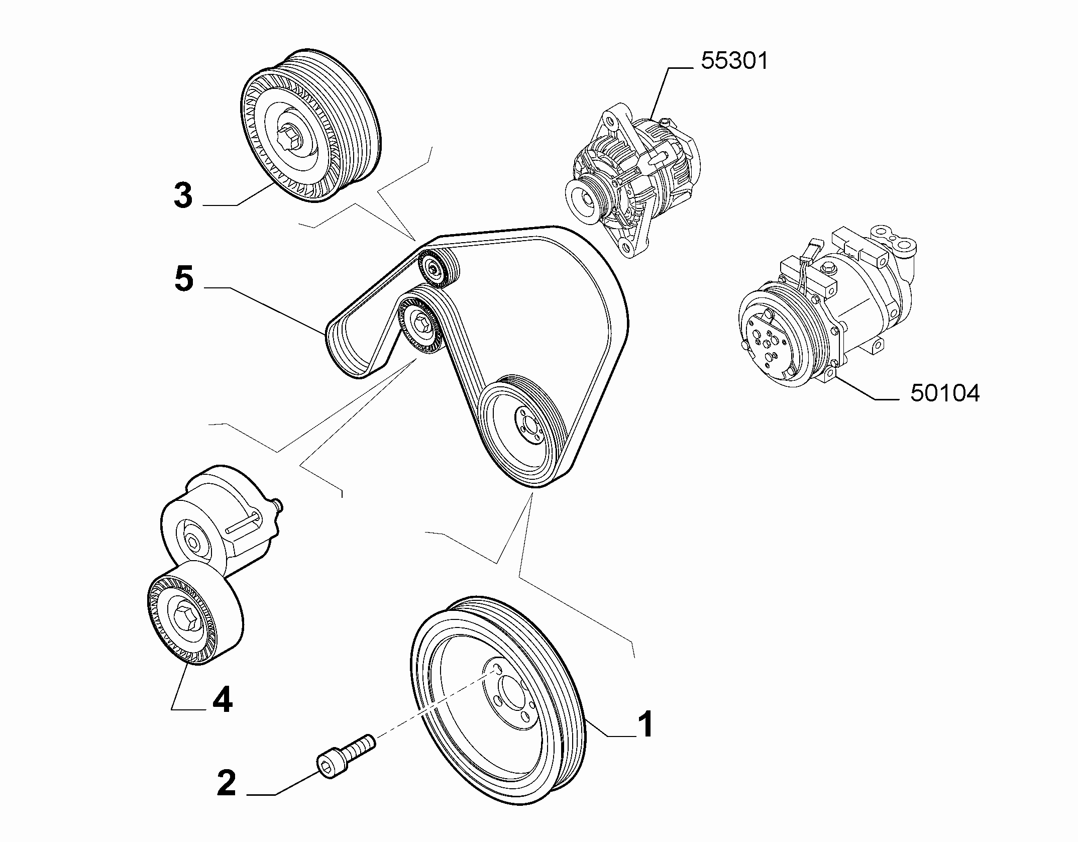 FIAT 51800046 - Parazīt / Vadrullītis, Ķīļrievu siksna ps1.lv