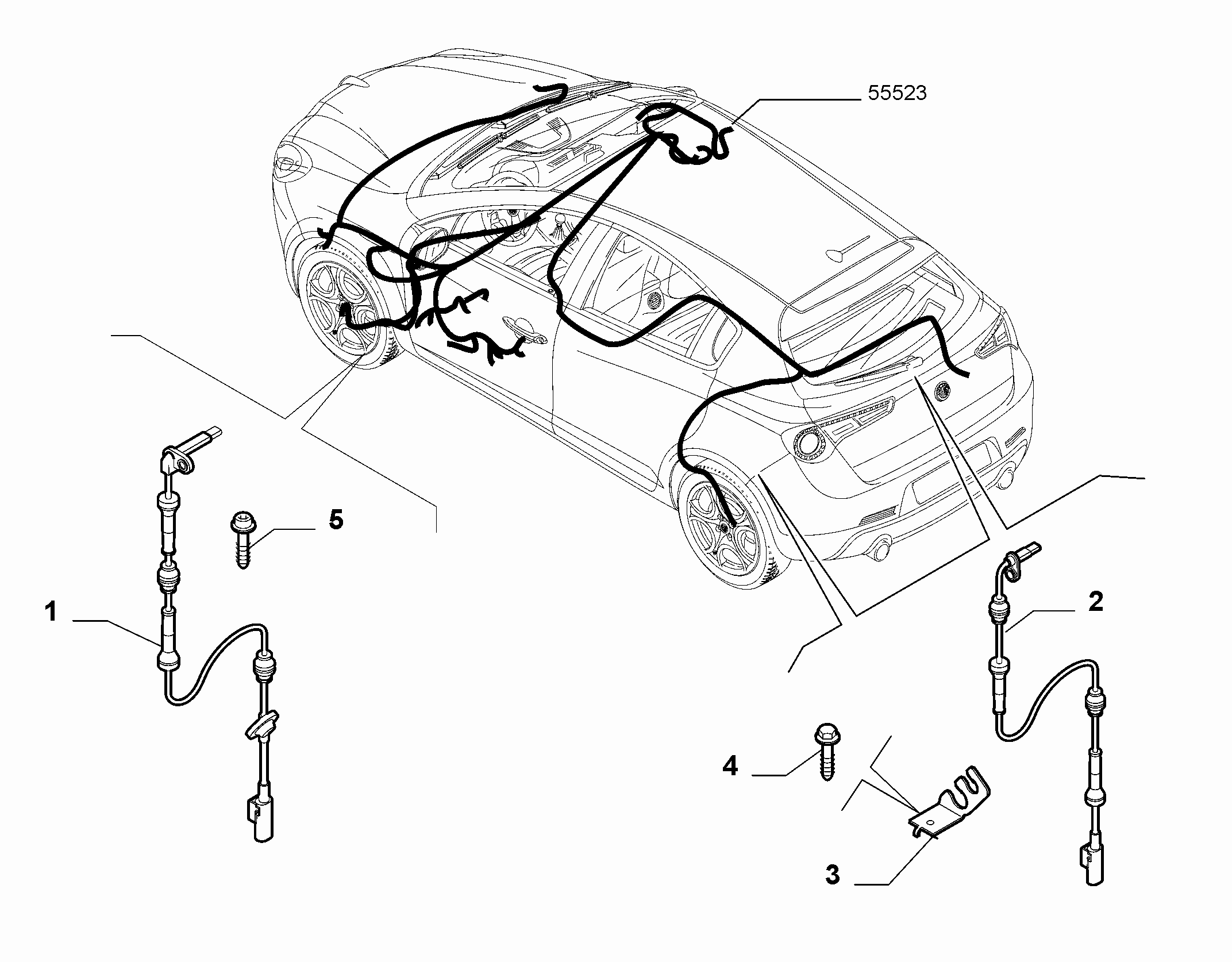 FIAT 51826112 - Devējs, Riteņu griešanās ātrums ps1.lv