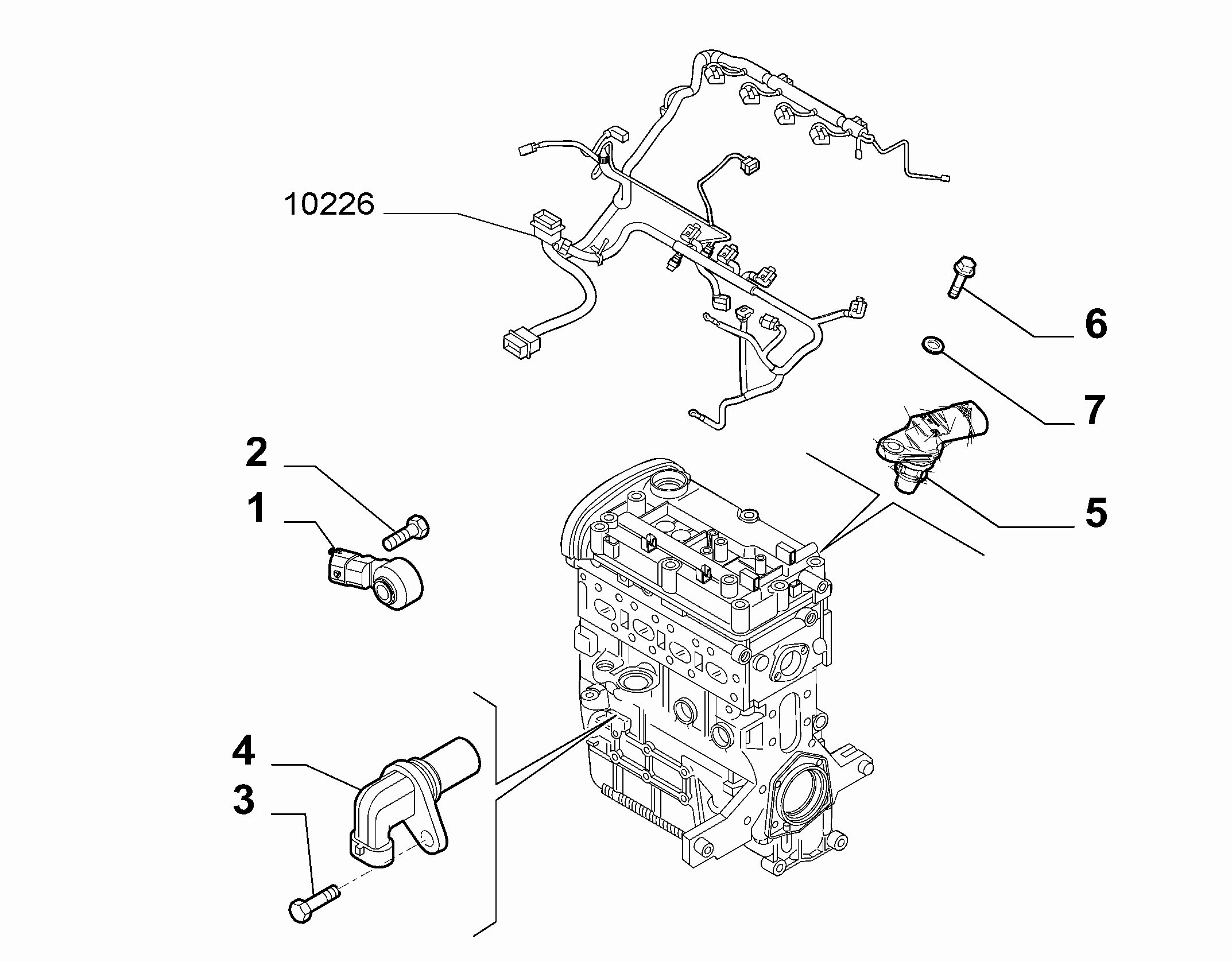 FIAT 46798352 - Impulsu devējs, Kloķvārpsta ps1.lv