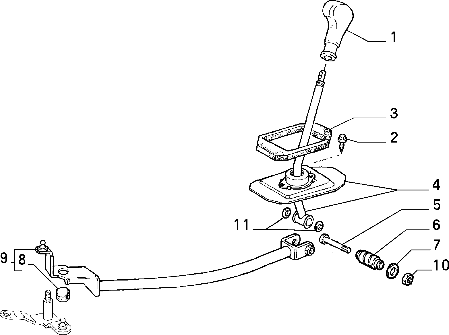 Lancia 4259848 - Bukse, Pārnesumkārbas kulises štoks ps1.lv