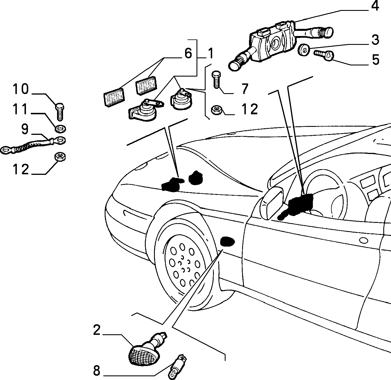 FIAT 156027142 - SWITCH UNIT ps1.lv