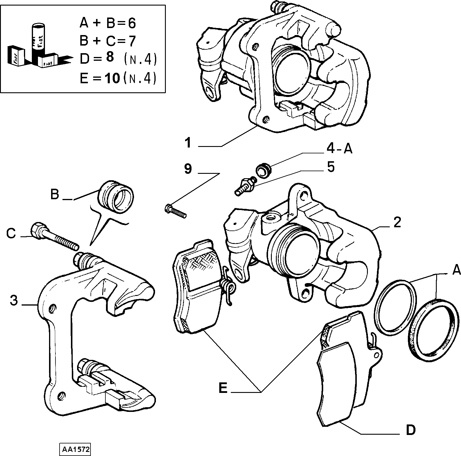 Alfarome/Fiat/Lanci 9947613 - Bremžu suports ps1.lv