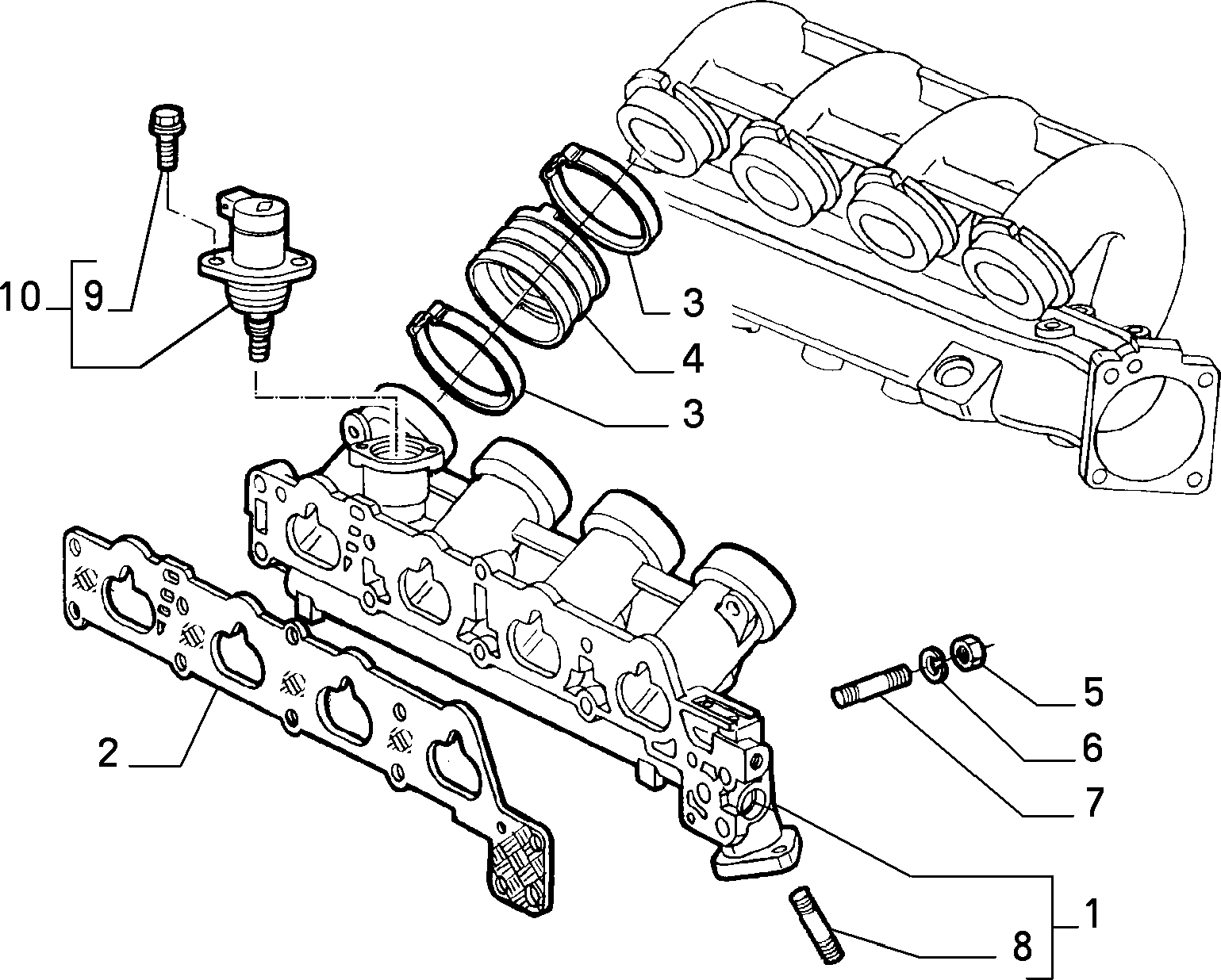 Lancia 60659747 - Blīve, Ieplūdes kolektors ps1.lv