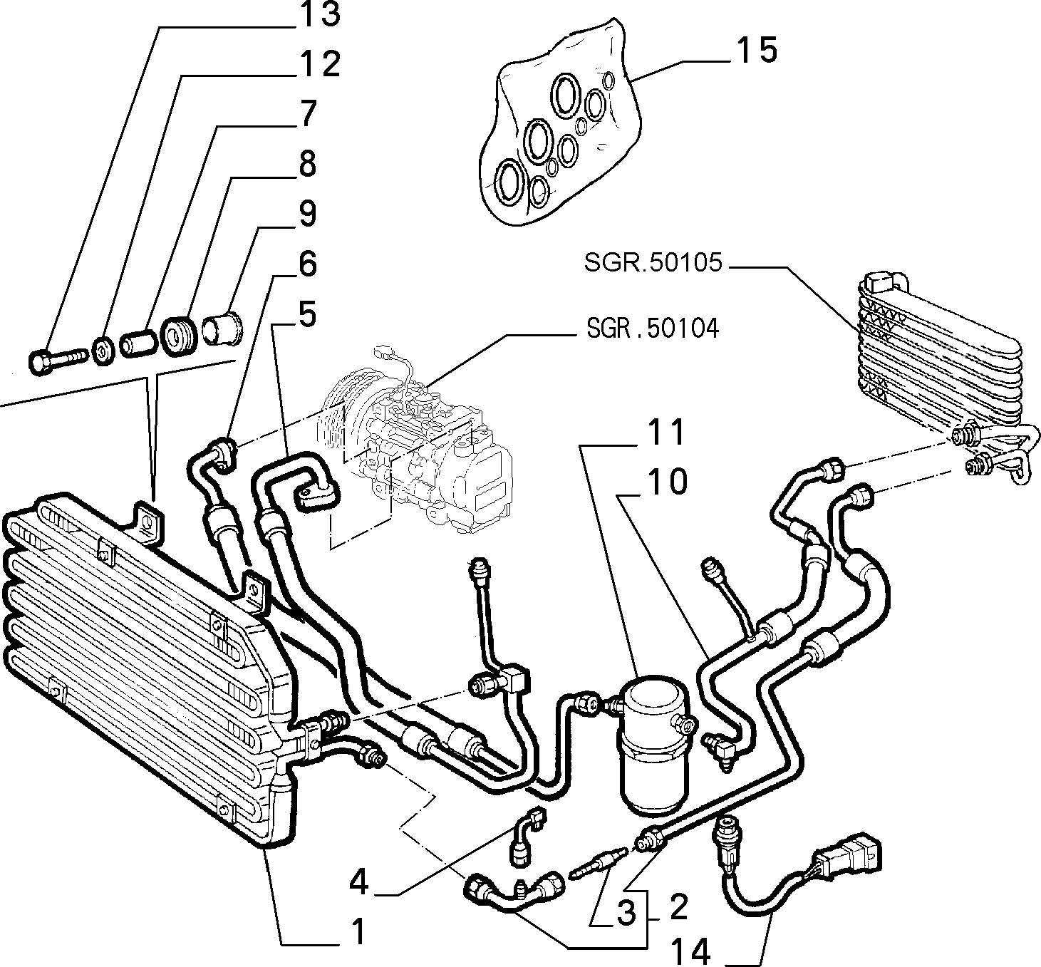 FIAT 82479336 - Izplešanās vārsts, Gaisa kond. sistēma ps1.lv