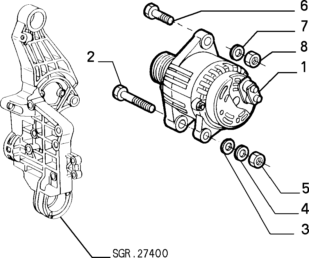 Alfa Romeo 608 1258 3 - Ģenerators ps1.lv