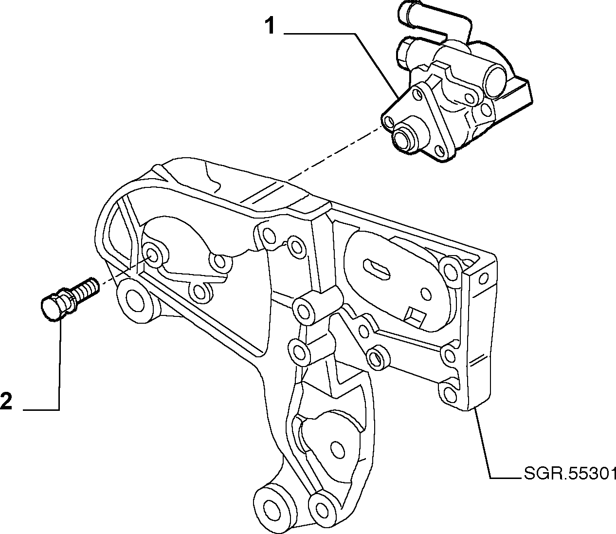 Alfa Romeo 55 183 805 - Hidrosūknis, Stūres iekārta ps1.lv