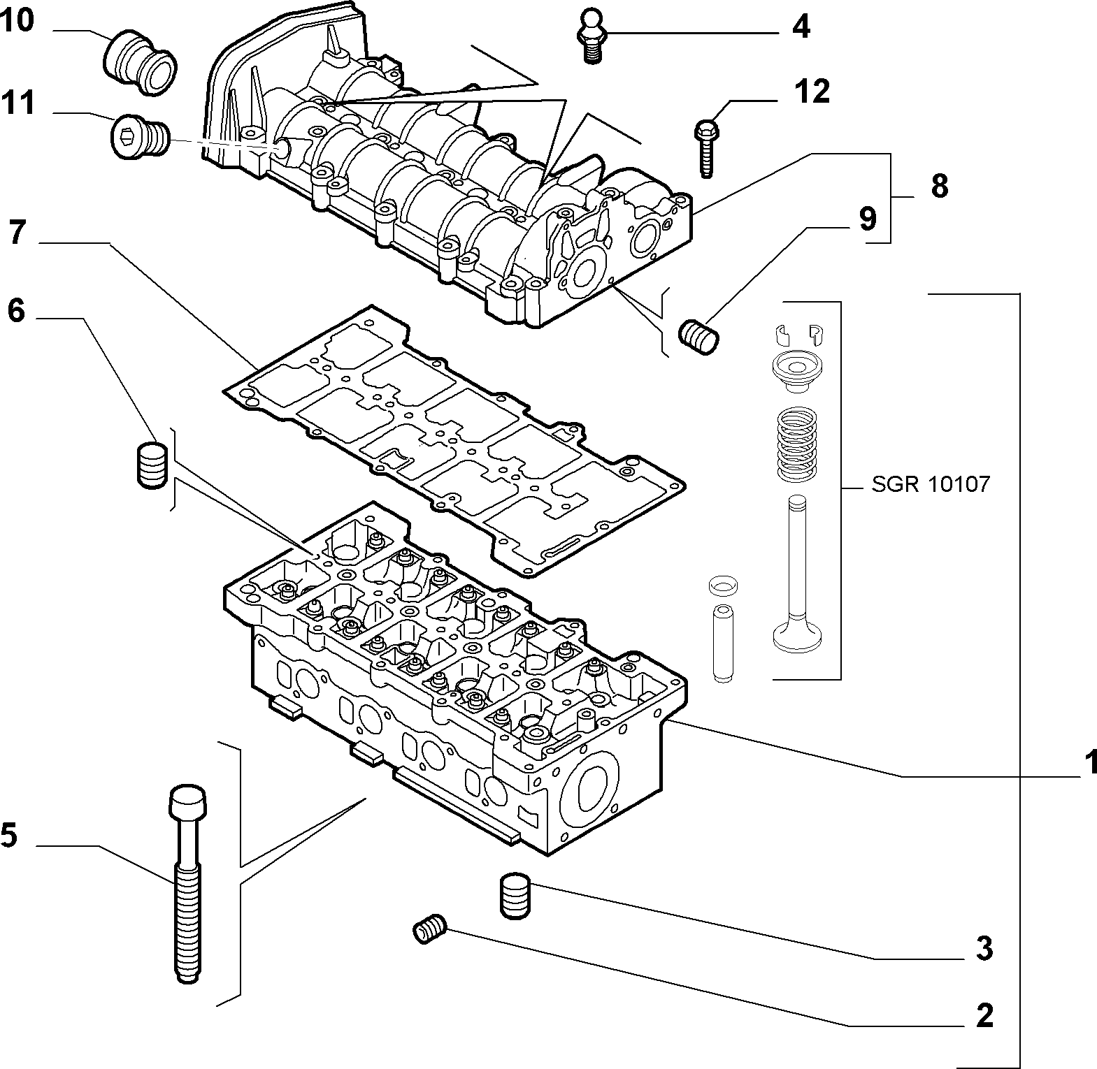 FIAT 46814174 - Blīve, Motora bloka galvas vāks ps1.lv