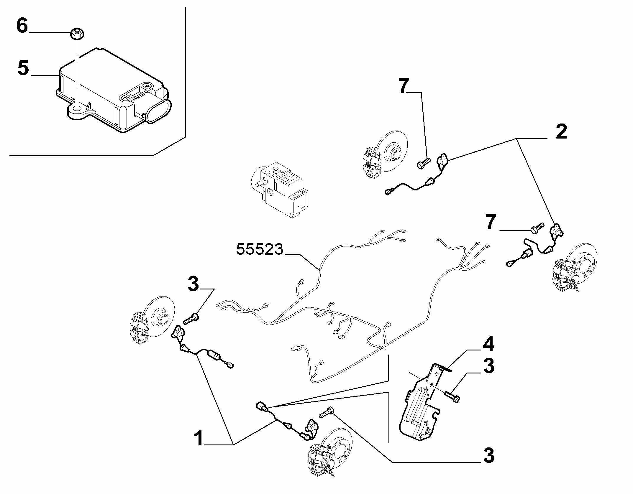 FIAT 50510340 - Devējs, Riteņu griešanās ātrums ps1.lv