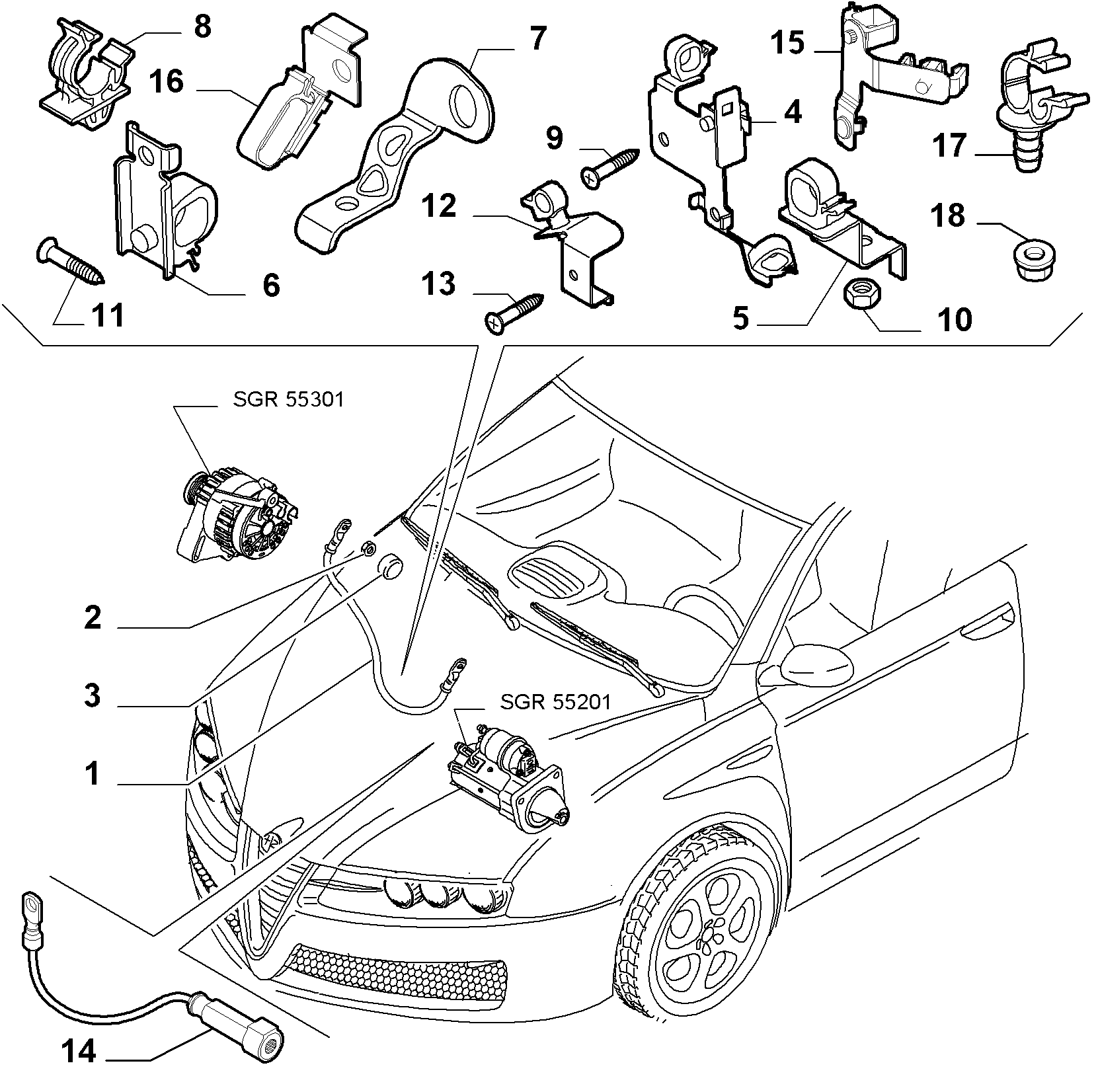 Alfa Romeo 14075811 - Uzgrieznis, Ass kakliņš ps1.lv