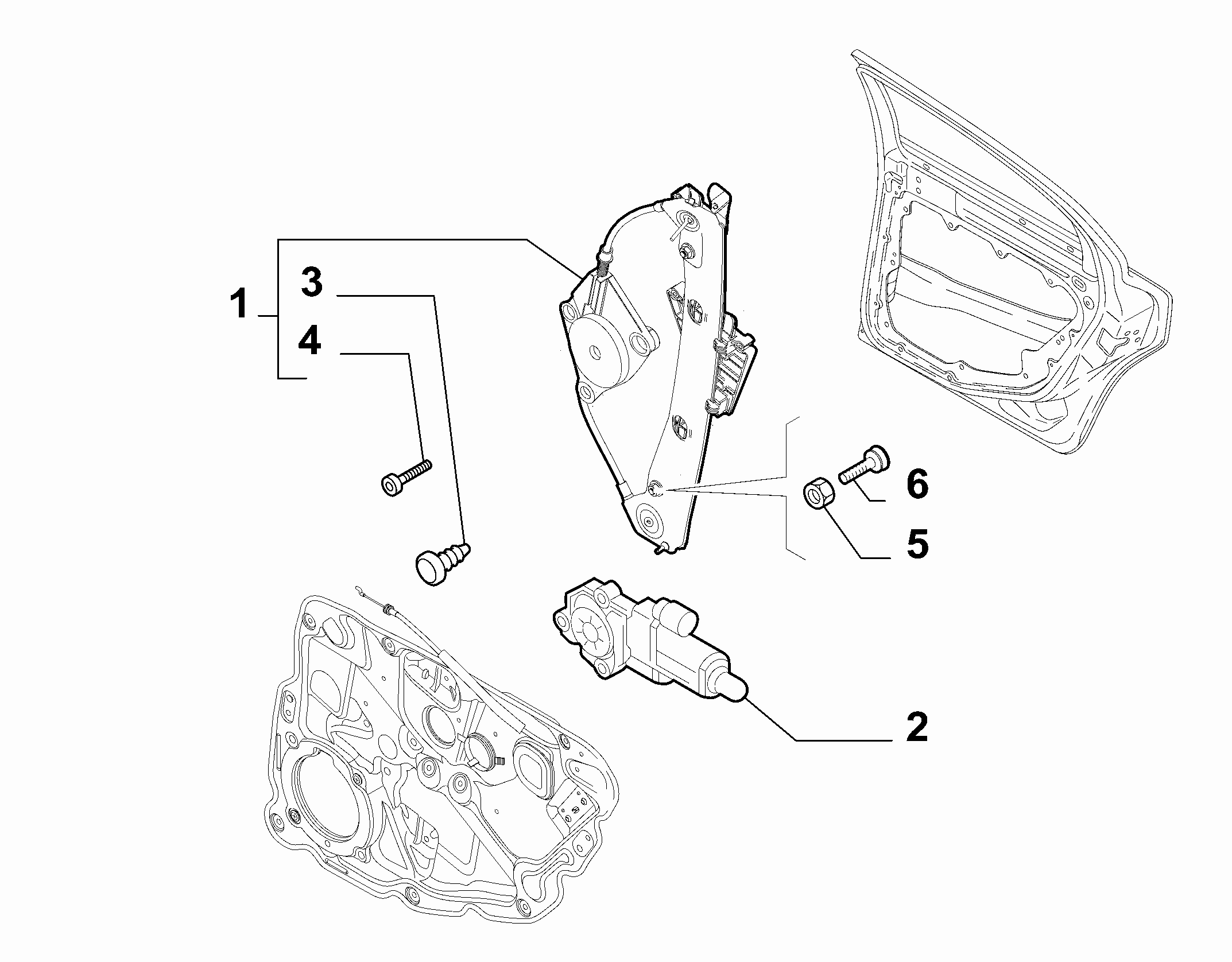 VAG 71740123 - Stikla pacelšanas mehānisms ps1.lv