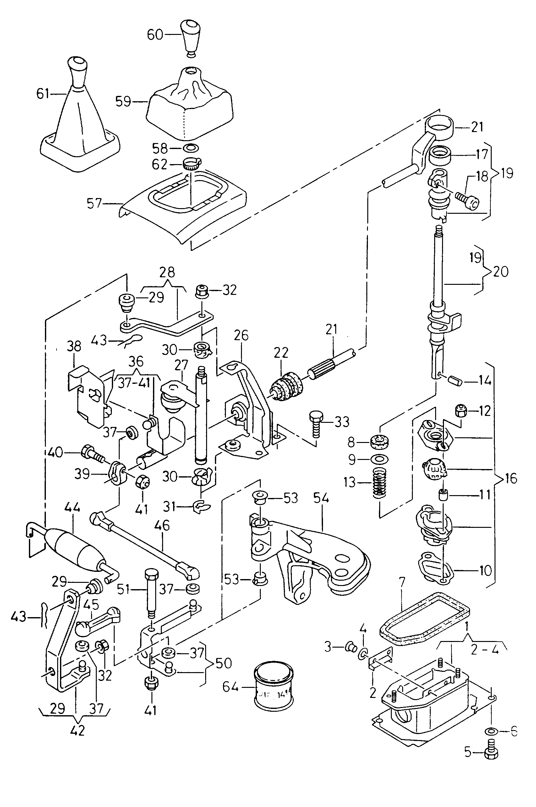 VW 191711067 - Bukse, Pārnesumkārbas kulises štoks ps1.lv