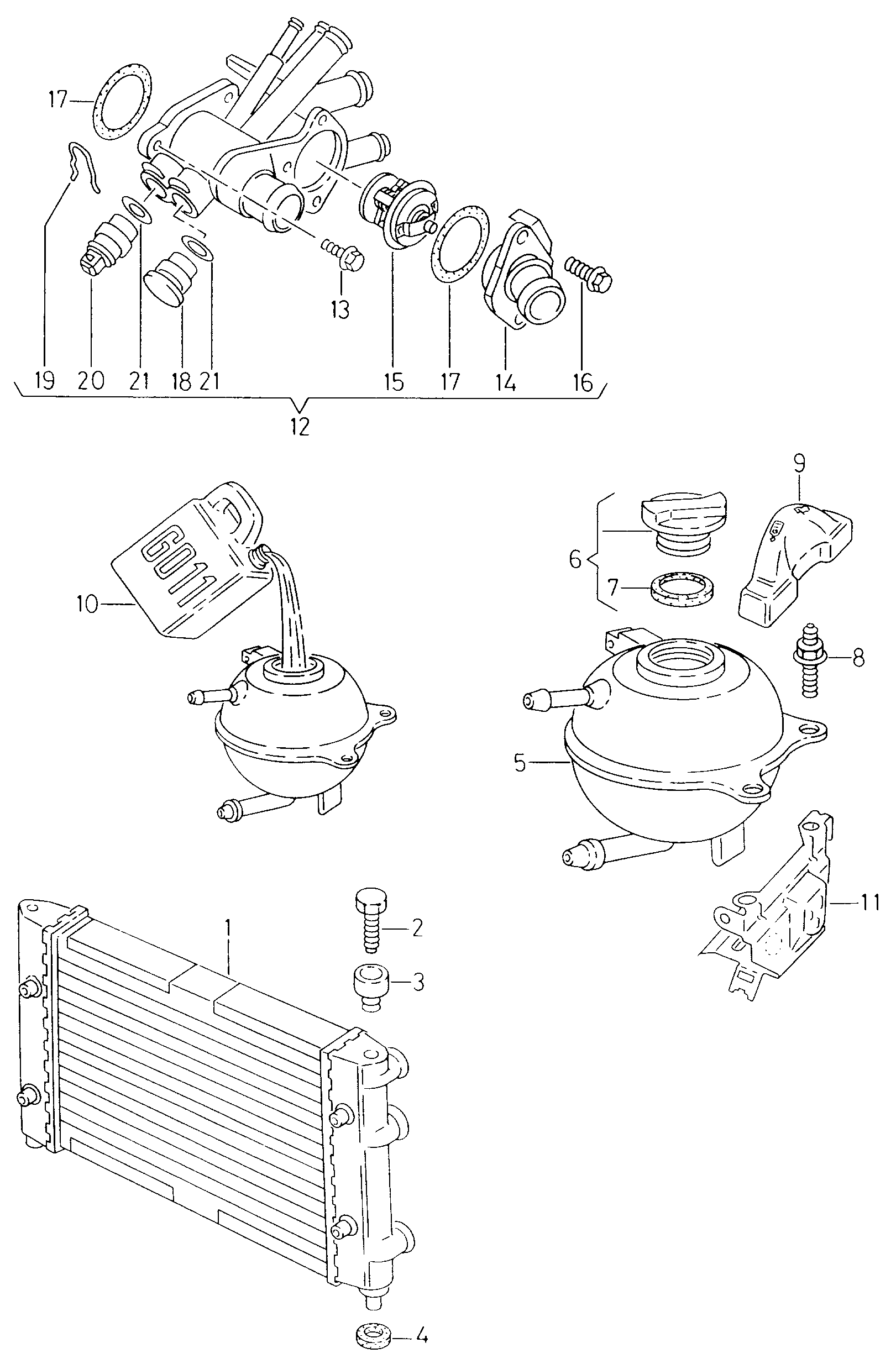 AUDI 032121111N - Termostats, Dzesēšanas šķidrums ps1.lv