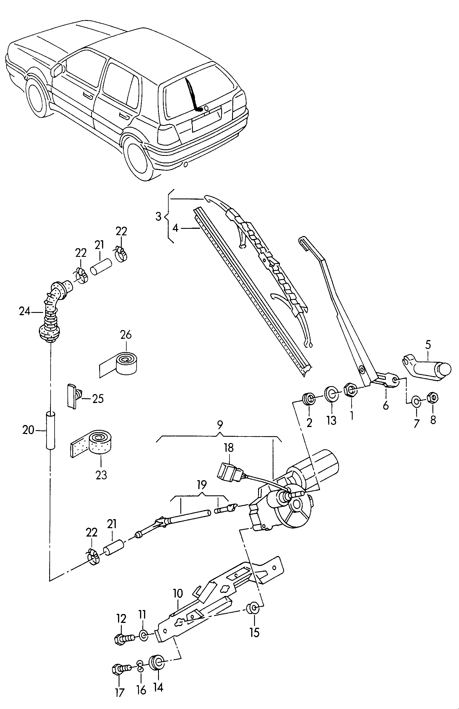 Seat 6K6 955 435B - Stikla tīrītāja slotiņa ps1.lv