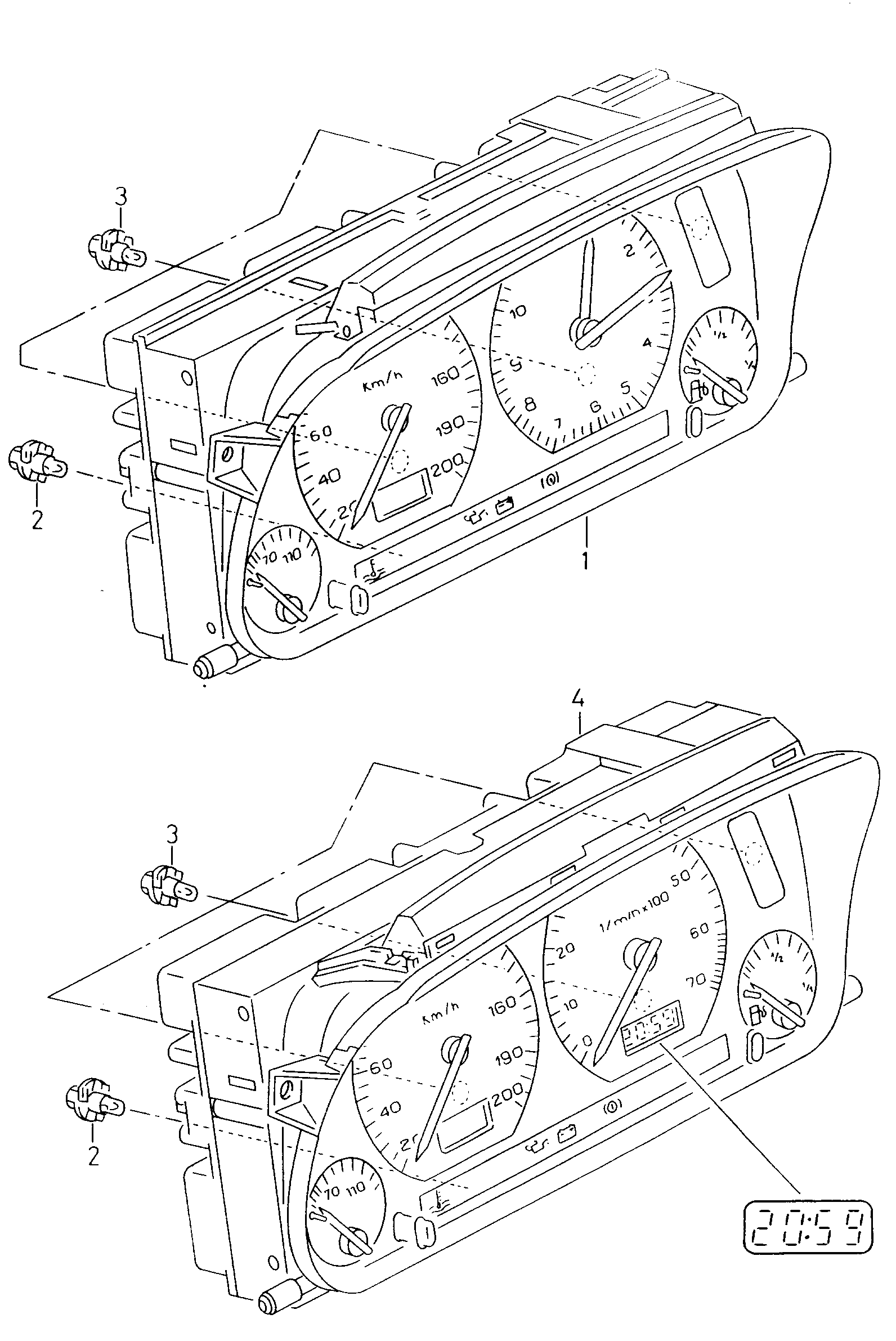 VAG 893919040A - Kvēlspuldze, Instrumentu paneļa apgaismojums ps1.lv