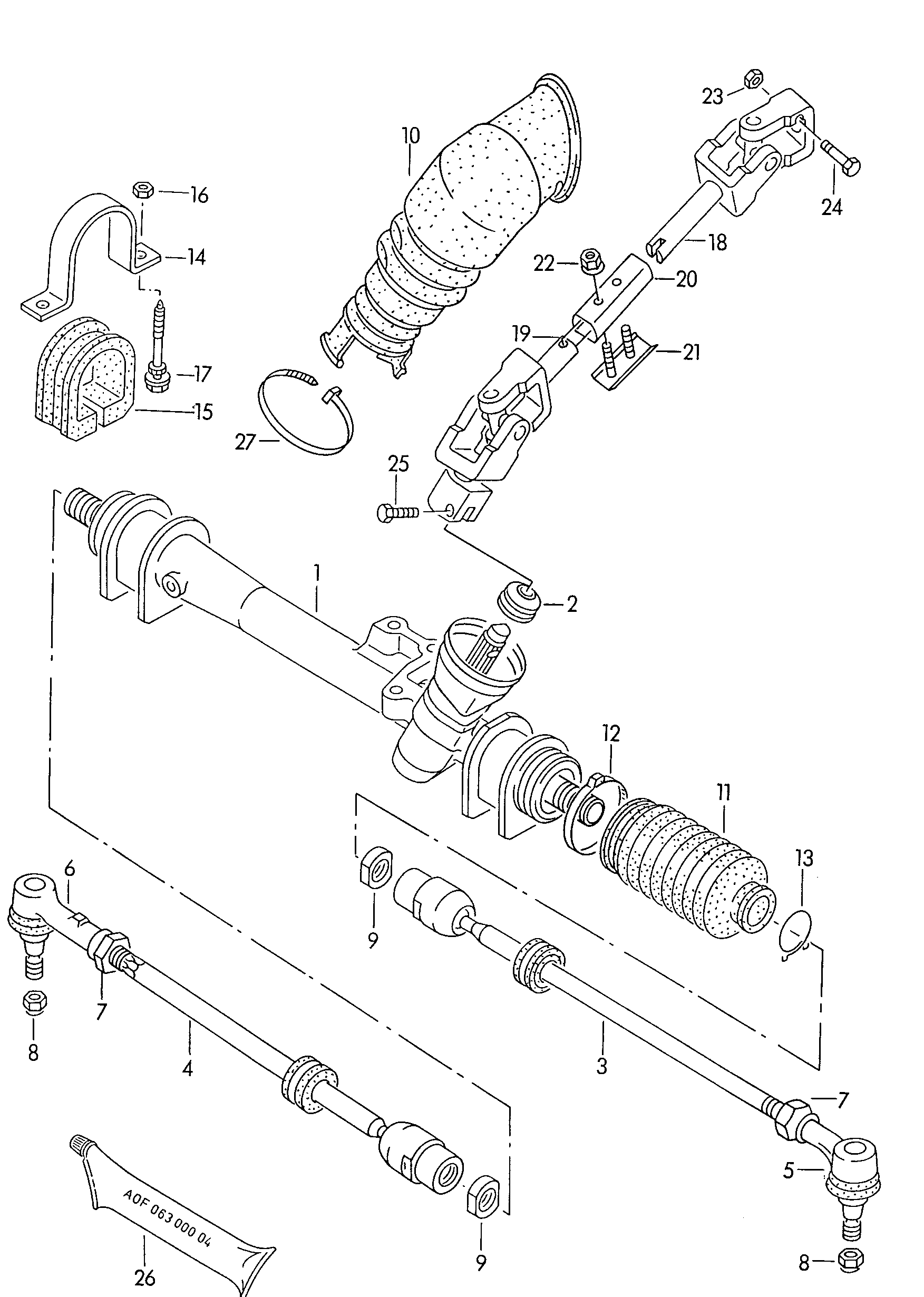 AUDI 191 419 803 - Stūres šķērsstiepnis ps1.lv